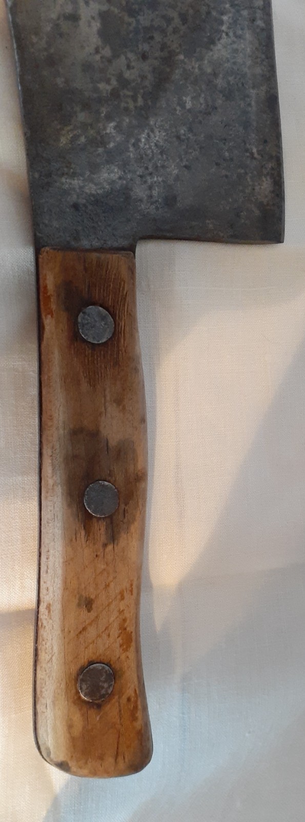 Vintage Briddell Cleaver Solid Steel Kitchen Knife USA