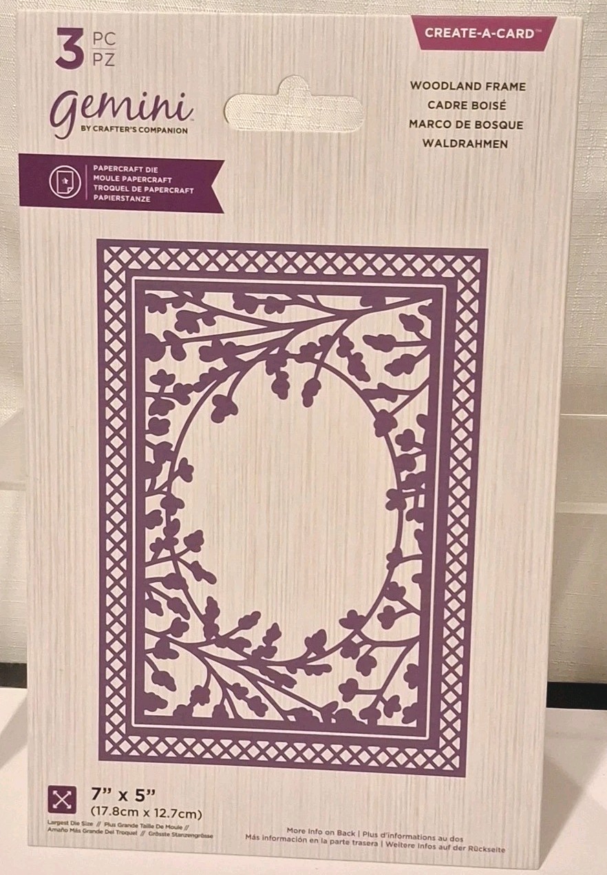 Gemini - Create a Card Die by Crafters Companion Woodland Frame New, 19