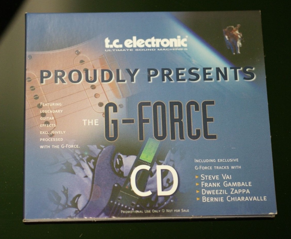 TC Electronics - G Force CD Guitar Multi Effects CD 22 Tracks Vai Zappa Gambale