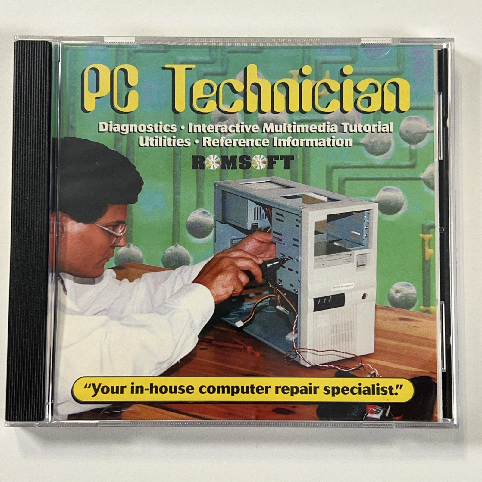 VTG PC Technician Romsoft CD-ROM Vintage Shareware Software Tutorial Diagnostics