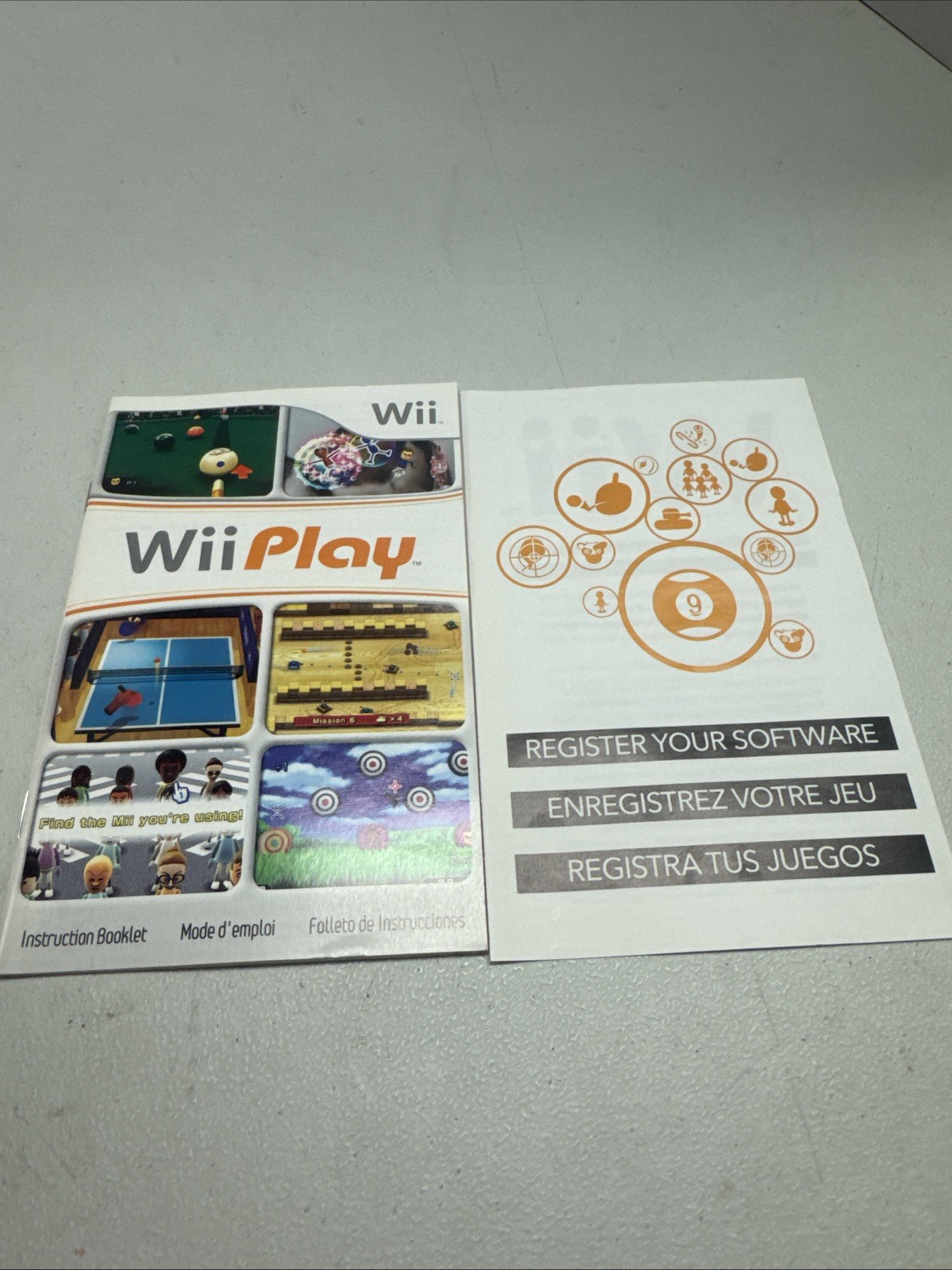 (Manual Only) Play - Nintendo Wii Authentic Instruction Booklet