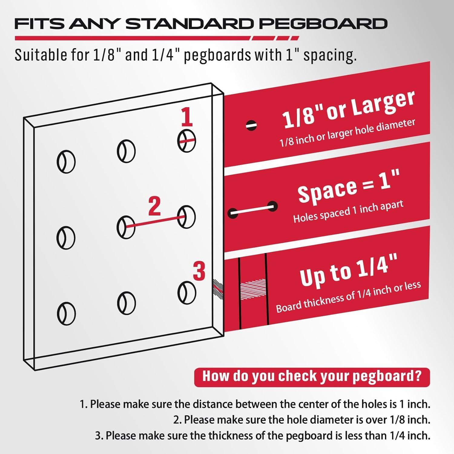 300-Piece Pegboard Hook Set, Pegboard Organizer Accessories for Hanging, Durable