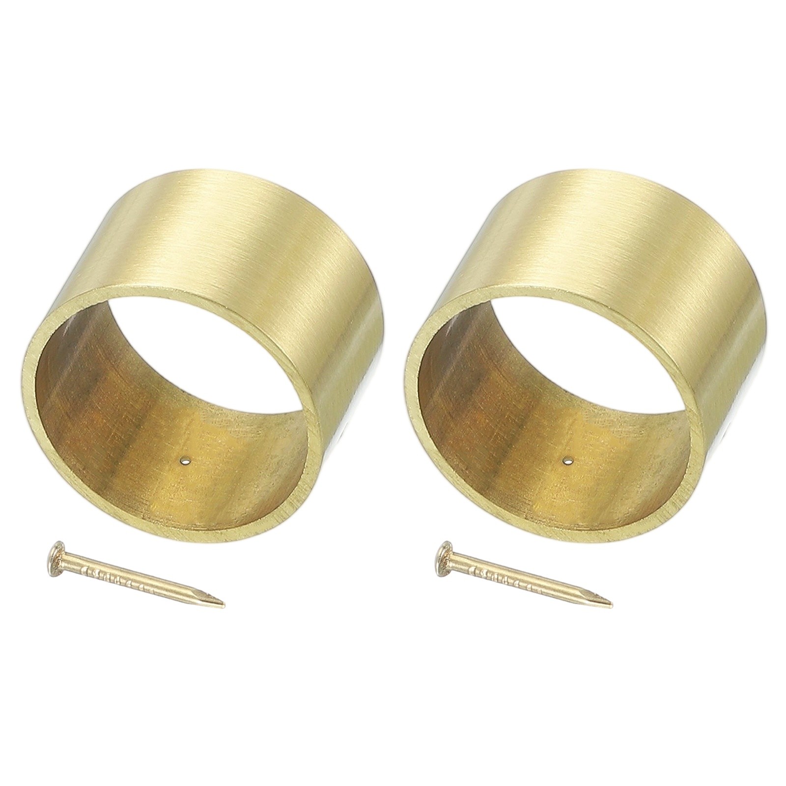2 Pcs Brass Furniture Foot Cover, 1.06 x 1.18 x 0.79 Inch Round Furniture Cap