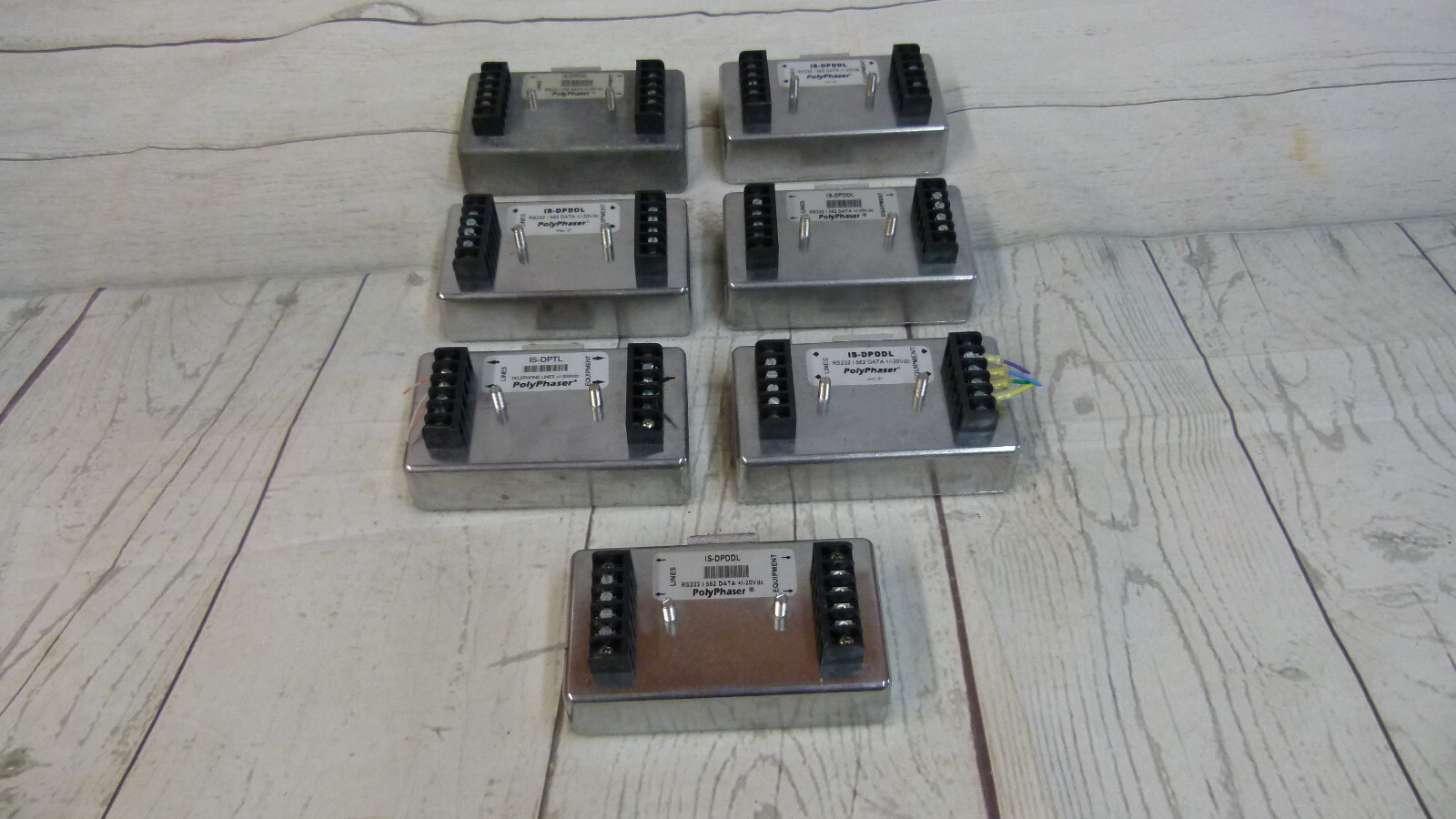Lot of 7 - Polyphaser IS-DPDDL RS232/562 DATA Impulse Suppressor/Protector