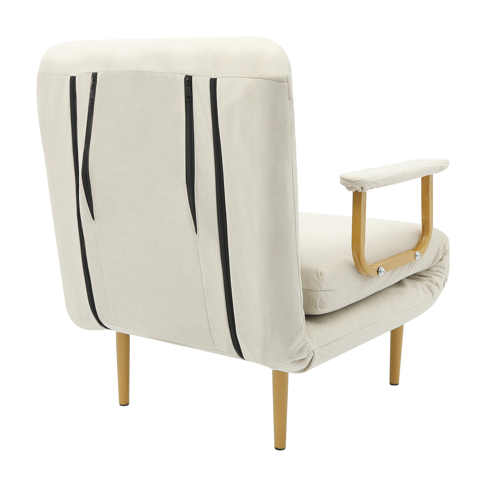 Convertible Sofa Bed Off-white Sofa Chair Bed Floor Standing Folding Sofa Bed