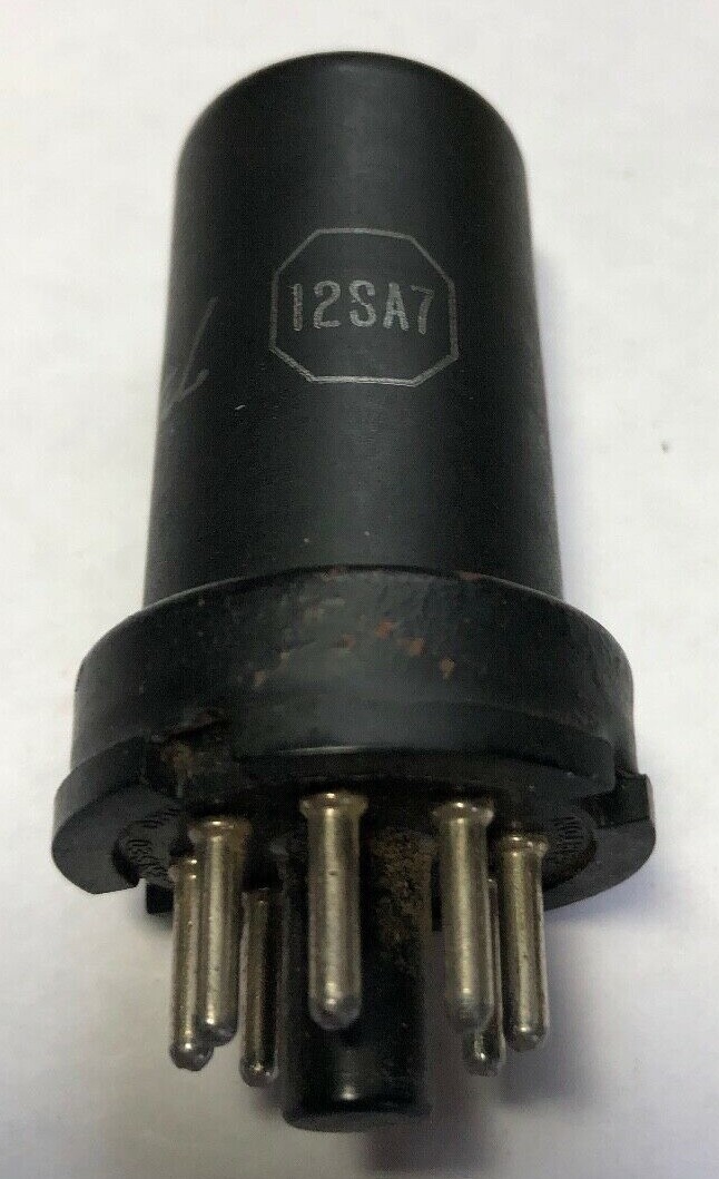 (1) various brand made in USA 12SA7 Pentigrid Converter radio tubes