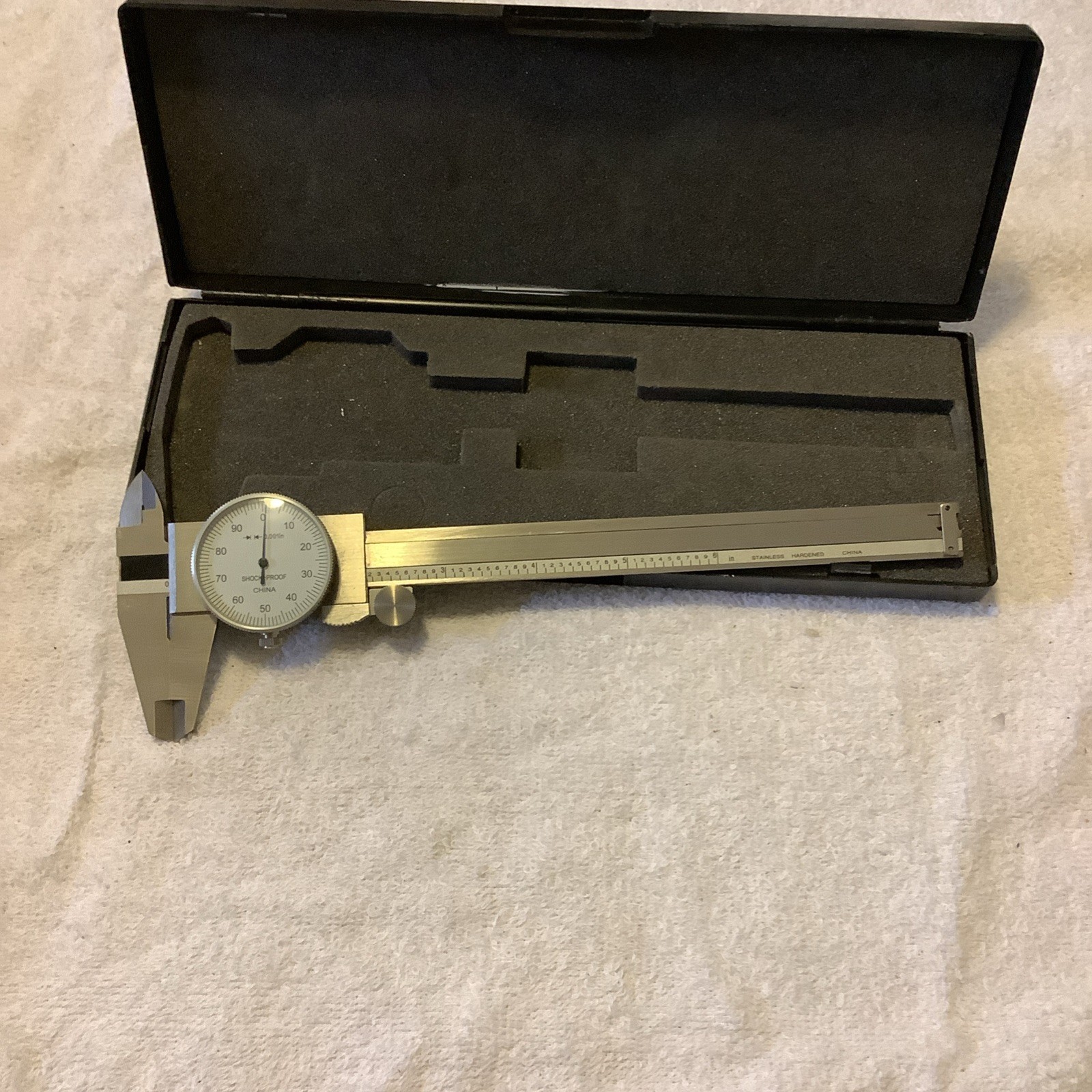 Aerospace Stainless Hardened 6" Caliper With Case .001 #M4