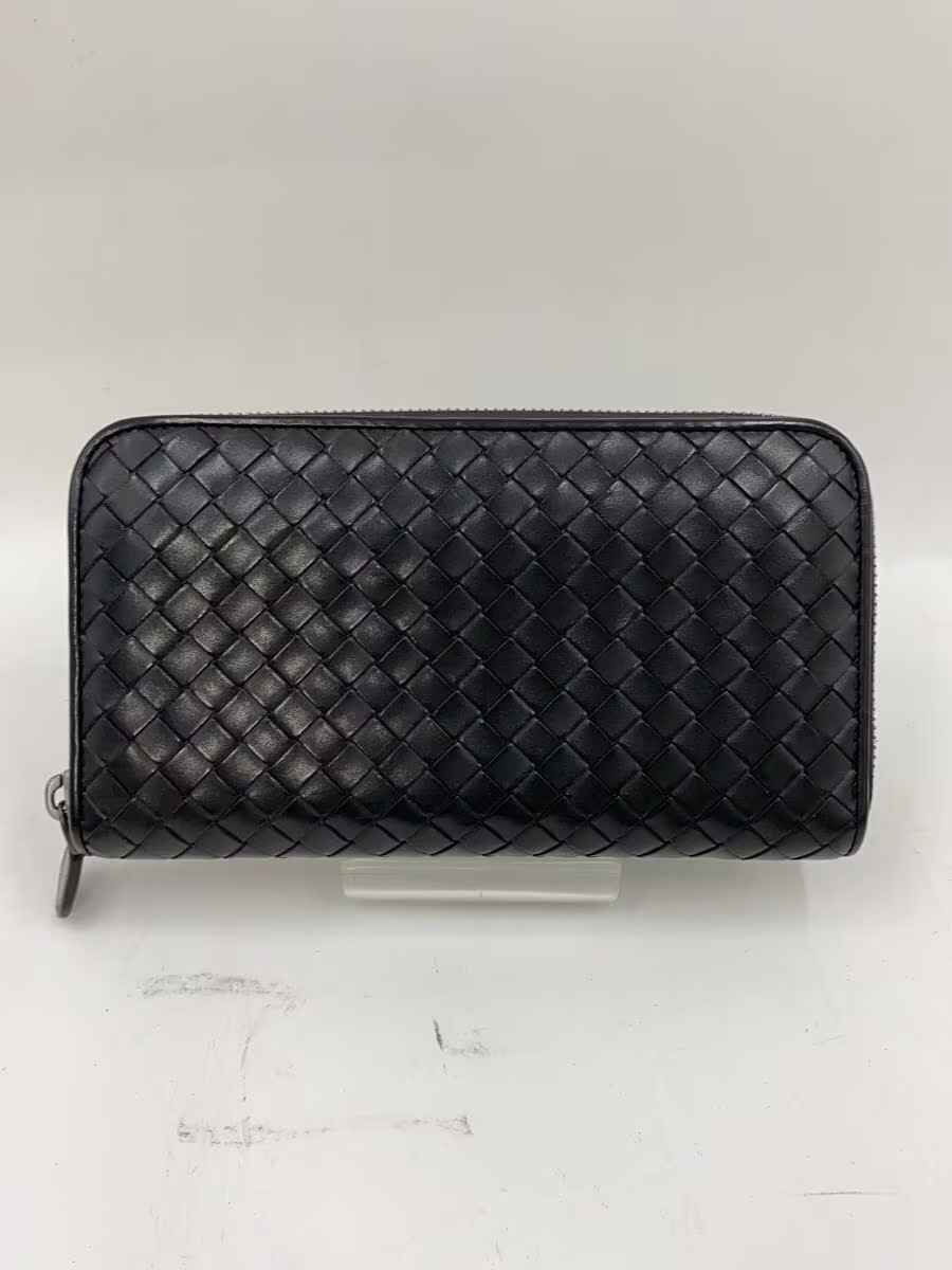 BOTTEGA VENETA Long Wallet Black Solid Men's
