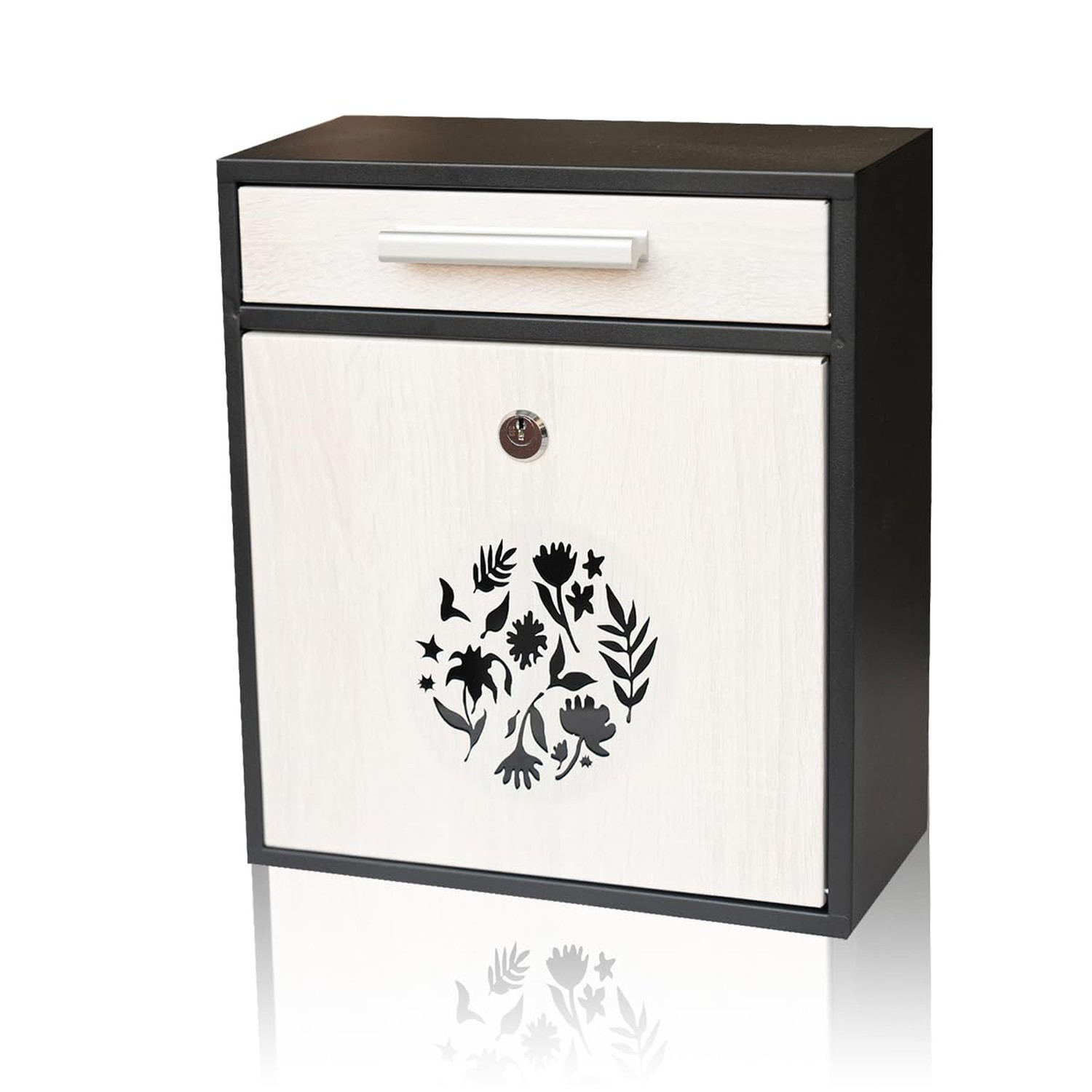 Ydocabinit Wall Mount Mailbox, Large Capacity Mailbox for House Outside Galva...