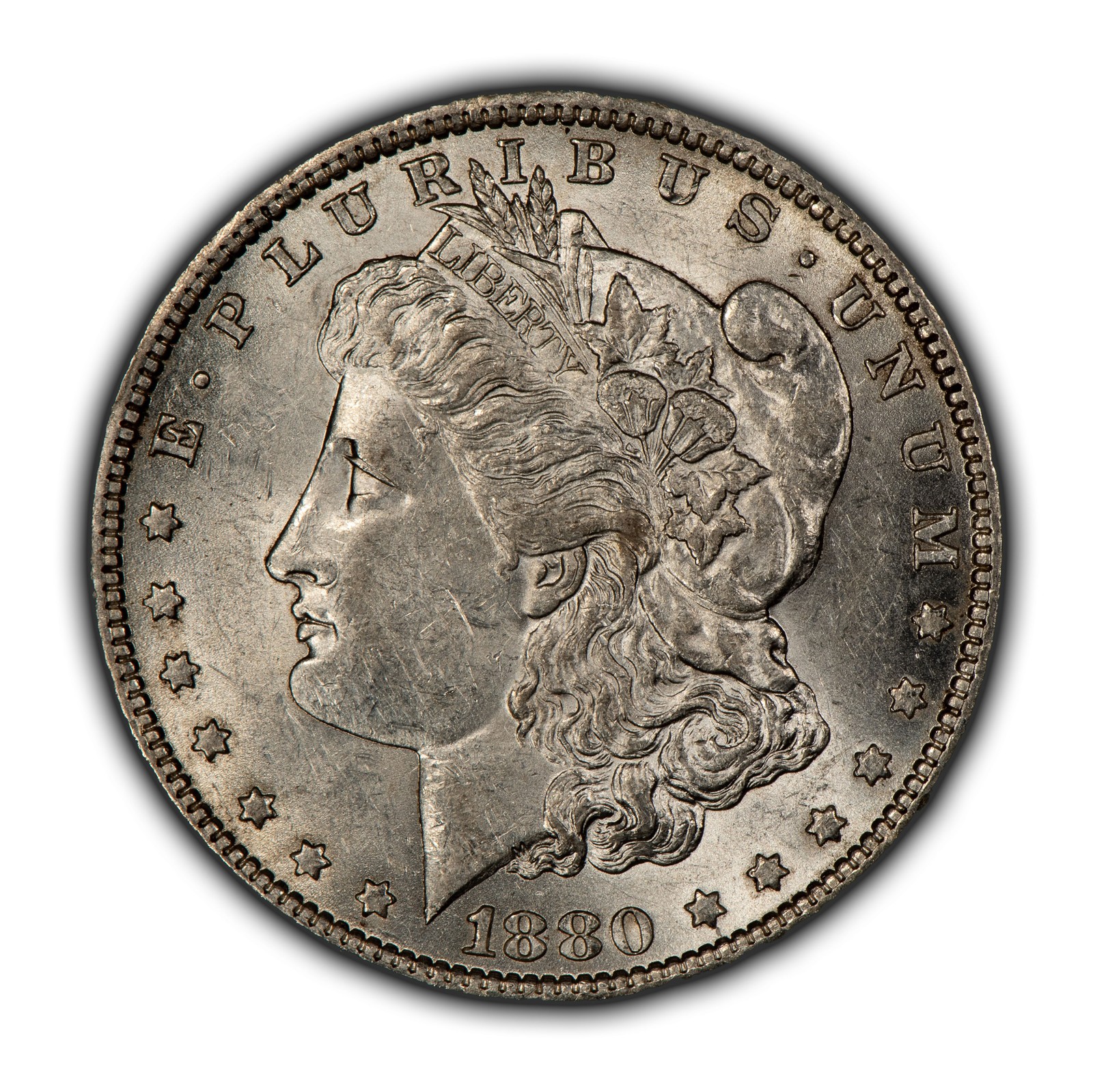 1880-O $1 Morgan Silver Dollar - Luster - Semi Key Date - SKU-D6032