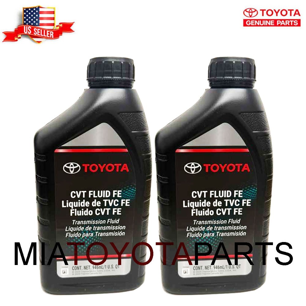 2 Quarts Genuine Toyota CVT FE Transmission Fluid Oil 00279-CVTFE-01