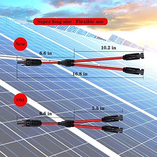 Solar Connector Y-Branch Parallel Adapter Cable Plug (M/FF, F/MM) Two Sets Pairs