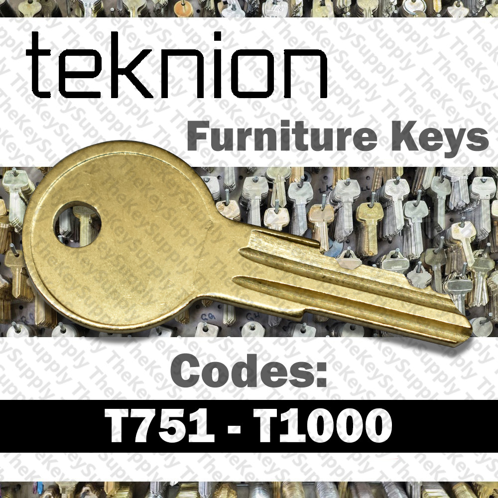 Teknion File Cabinet Office Furniture Key Cut to Your Code T751 - T1000