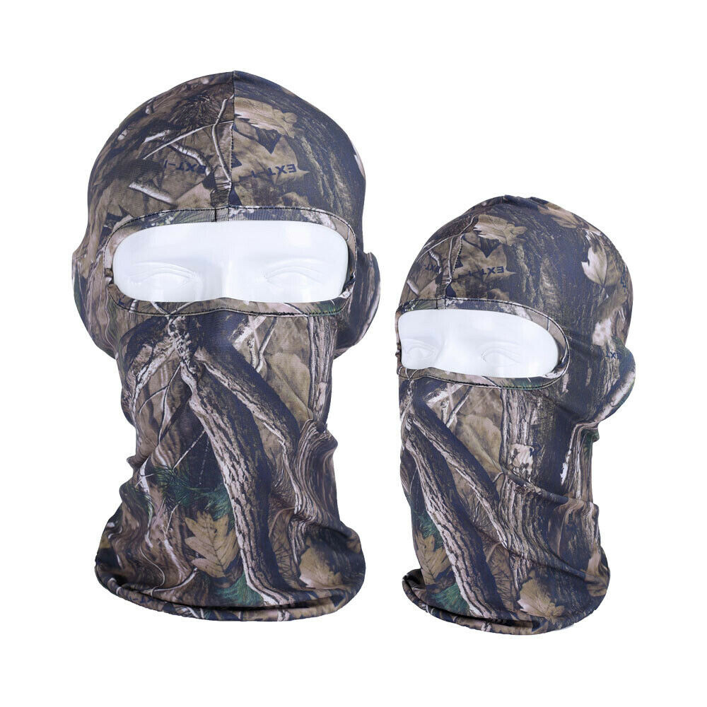 Real Tree Camo Balaclava Full Face Mask UV Protection Ski Sun Hood Tactical Mask