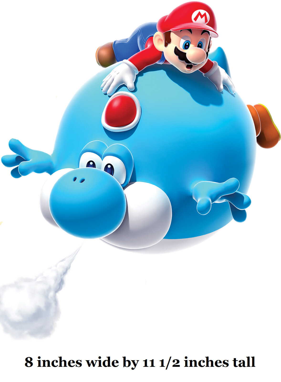 Balloon Yoshi Super Mario Galaxy 2 Decal Wall Art Decor Nintendo Peel Sticker