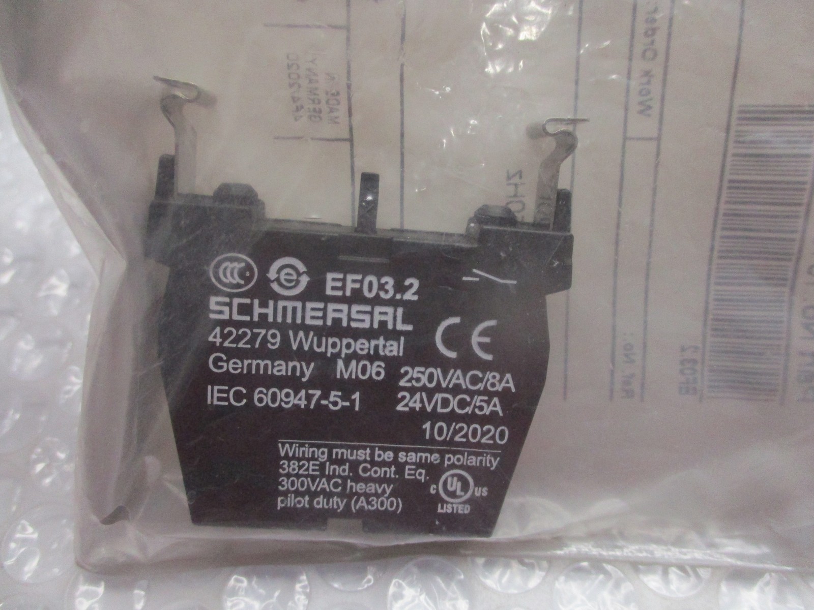 SCHMERSAL EF03.2 101006539 CONTACT BLOCK NSMP