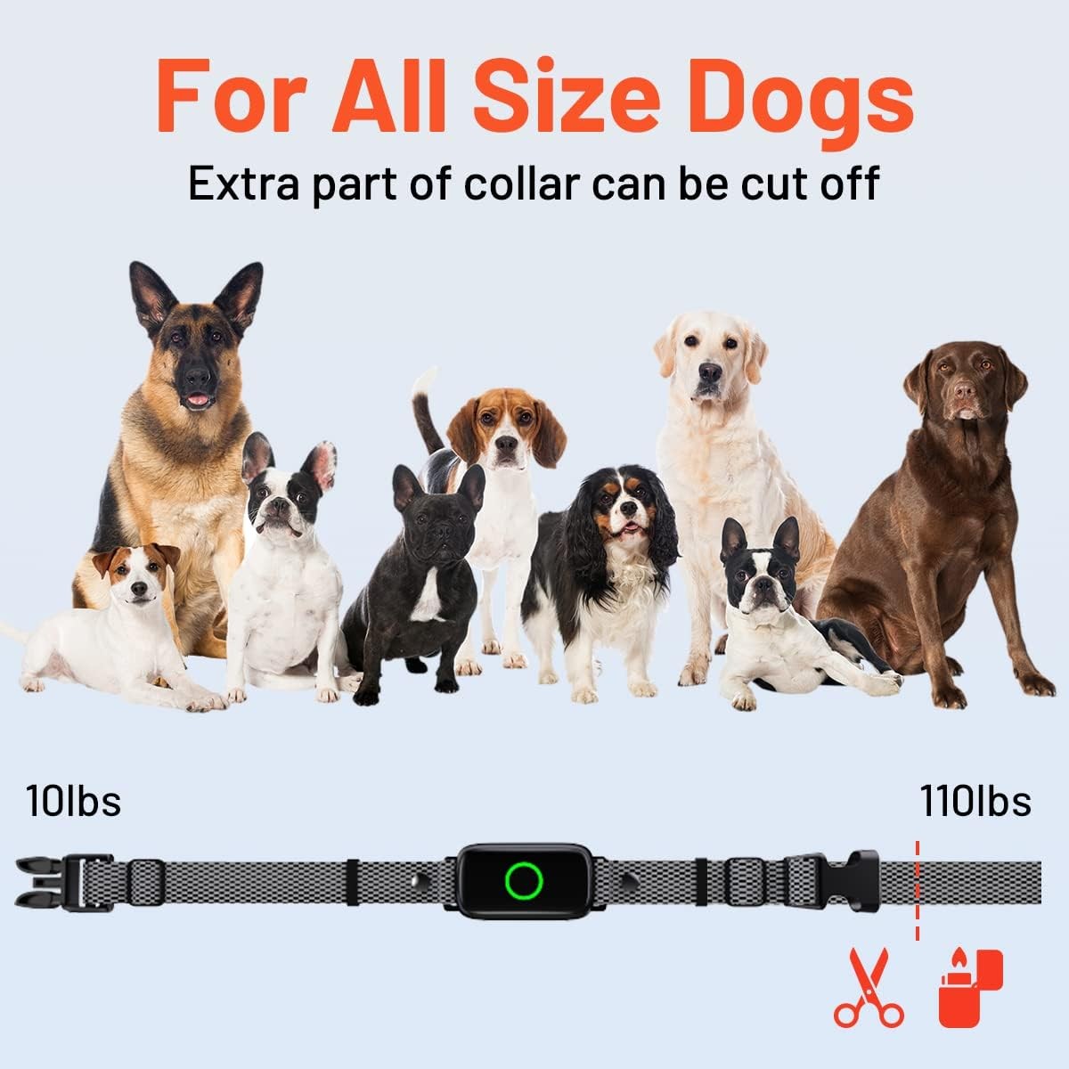 LetsWill Dog Training Collar 3300ft Remote, Waterproof, All Size
