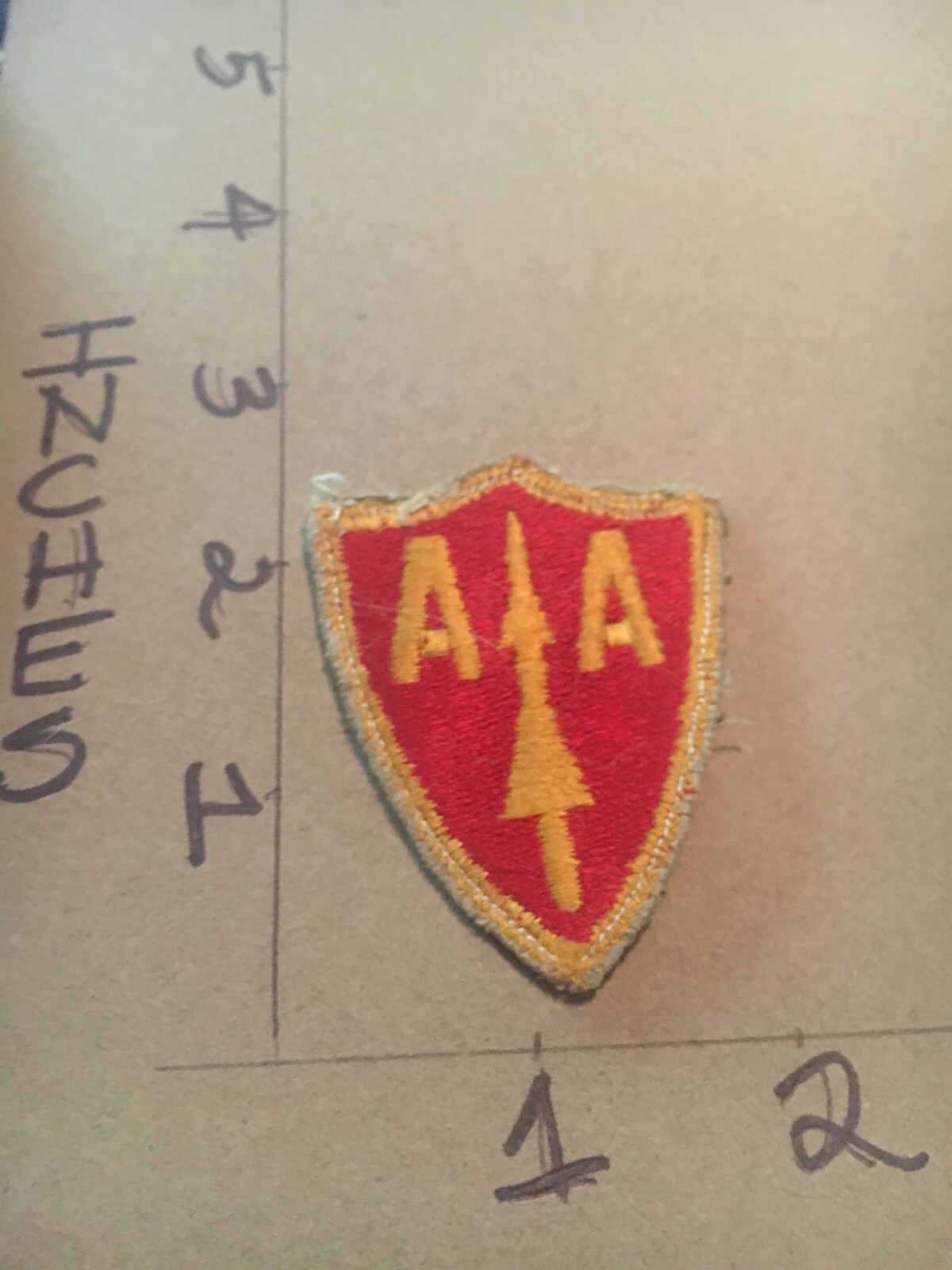 WW2 to Korea era US Army A.A.A. Command c/e no glow Patch 5/14/25