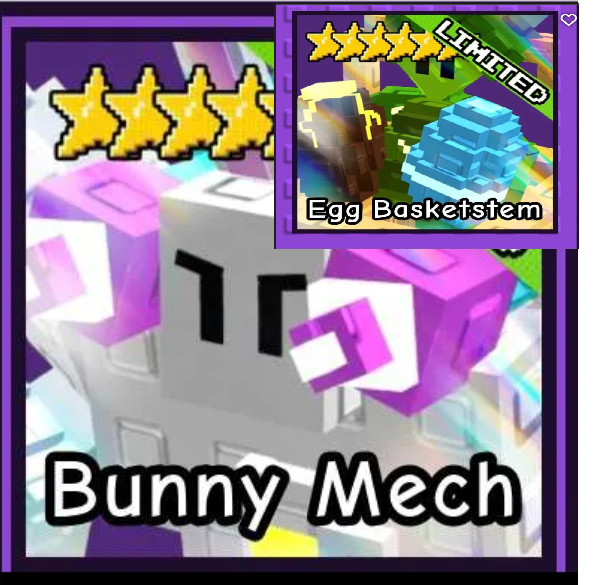 BUNNY MECH + EGG BASKETSTEM - Garden Tower Defence