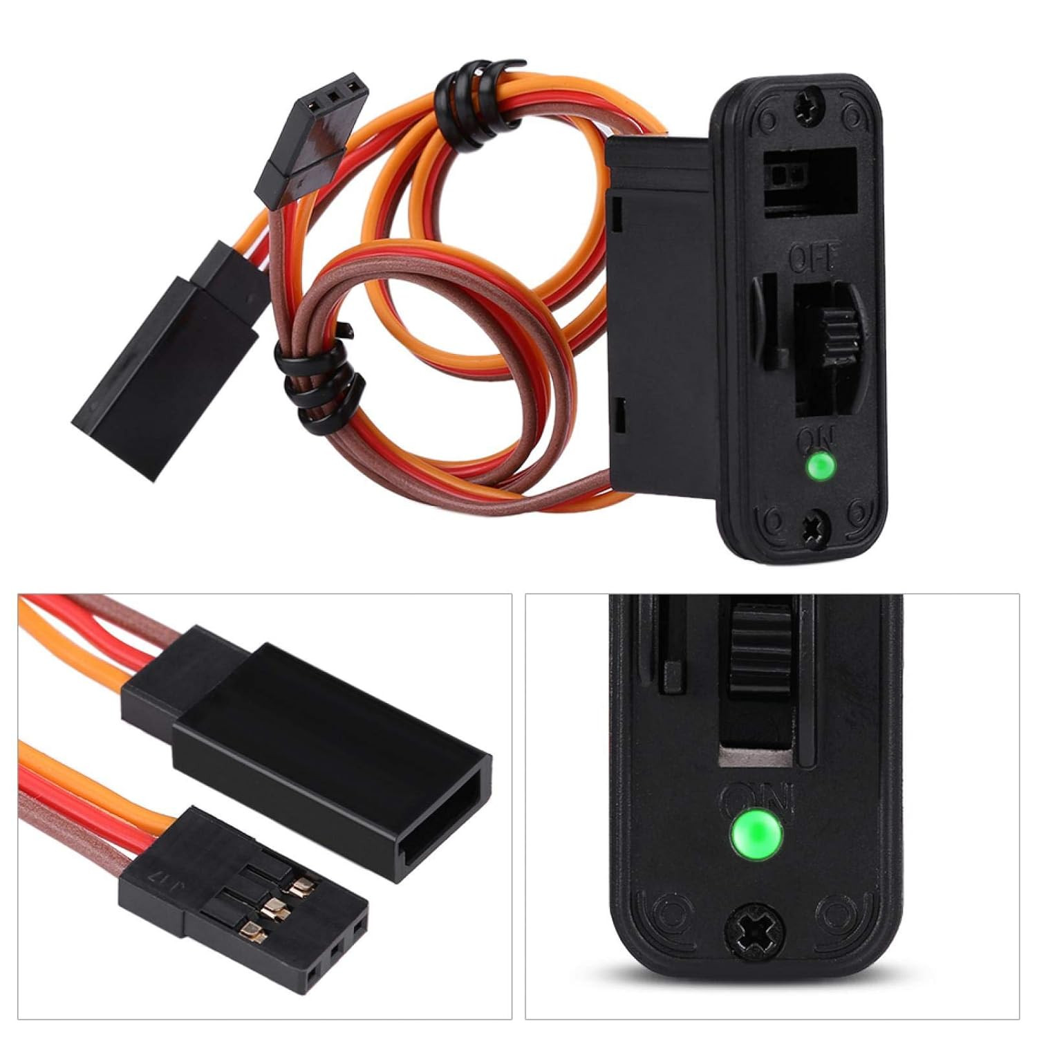 Heavy Duty LED RC Switch for Airplane Model - JR On/Off Switch, Accessory