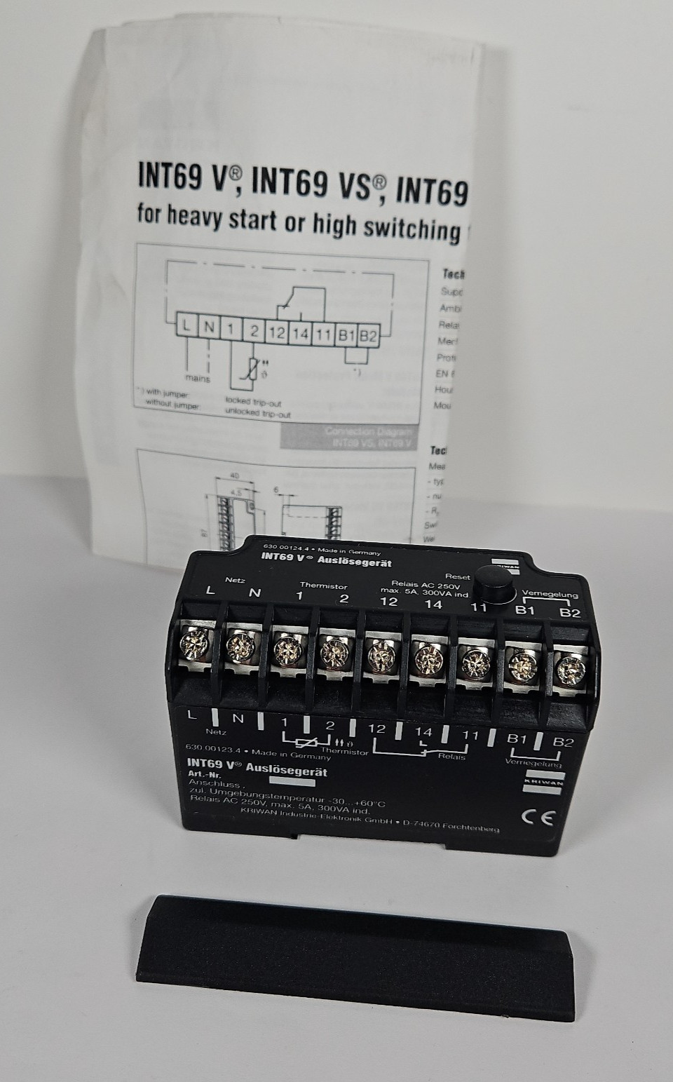 New Kriwan INT69V Pump Compressor Motor Protection Relay 41A127S24 Module Unit