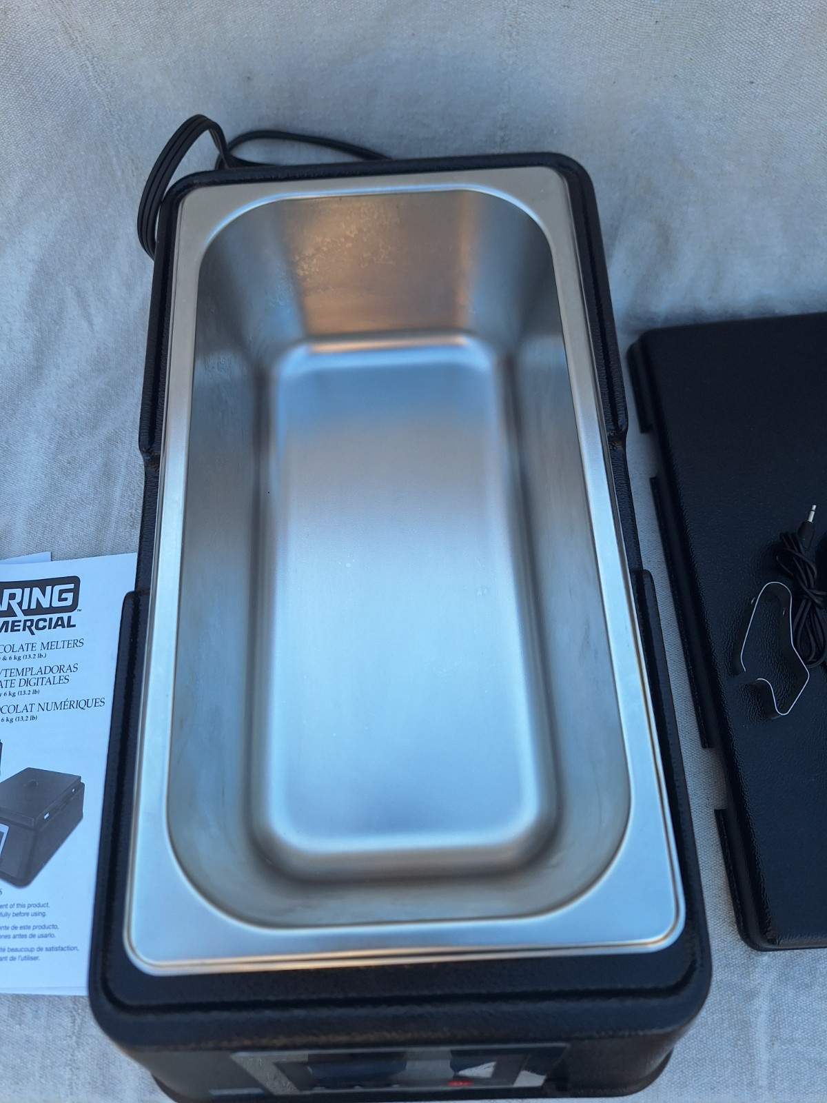 Waring Commercial WCM3 Chocolate Maker Used Once Includes Probe, Clip, Paperwork