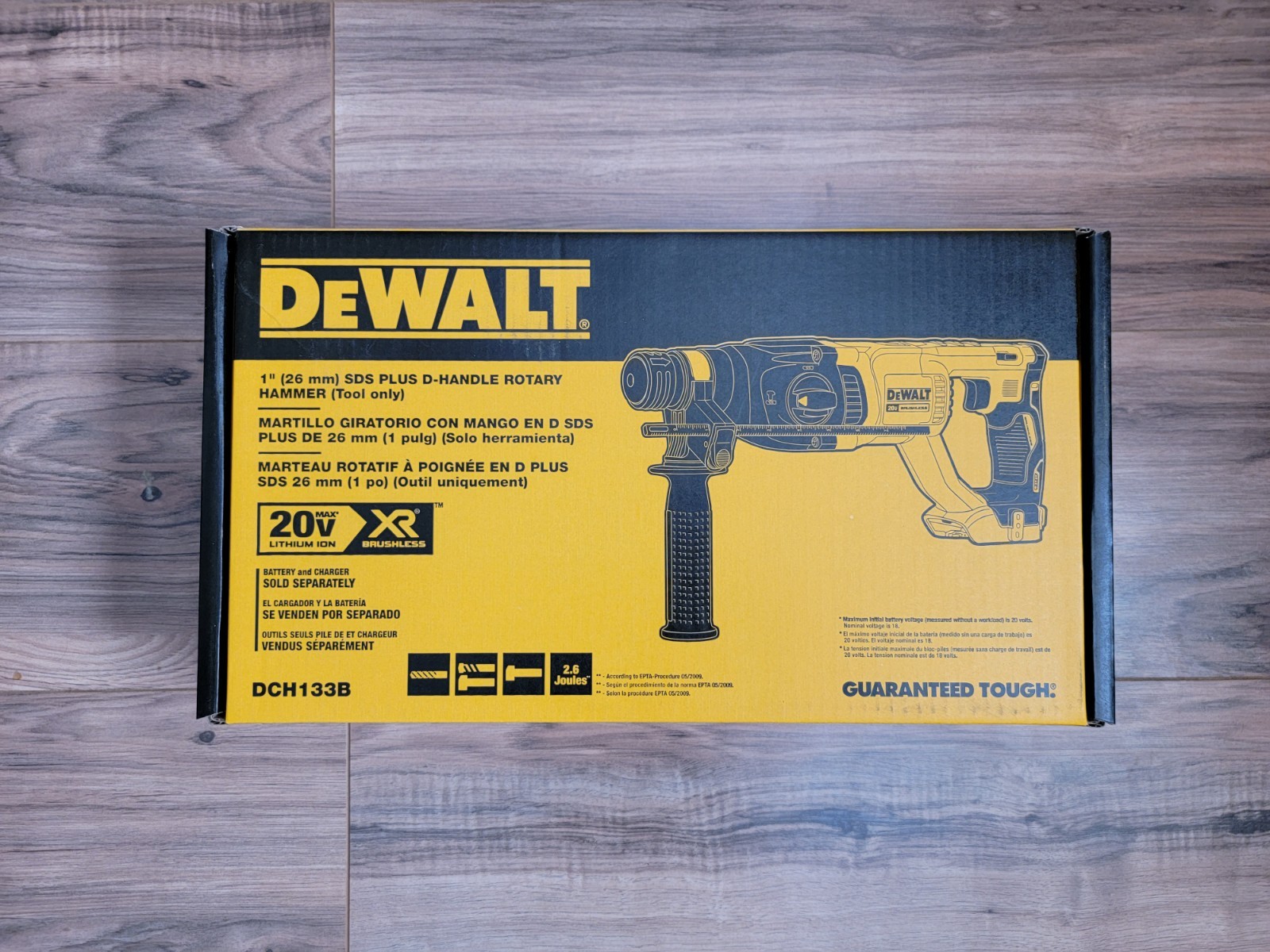 DEWALT DCH133B 20V MAX SDS Plus 1 Inch Cordless Rotary Hammer D-Handle Tool-New