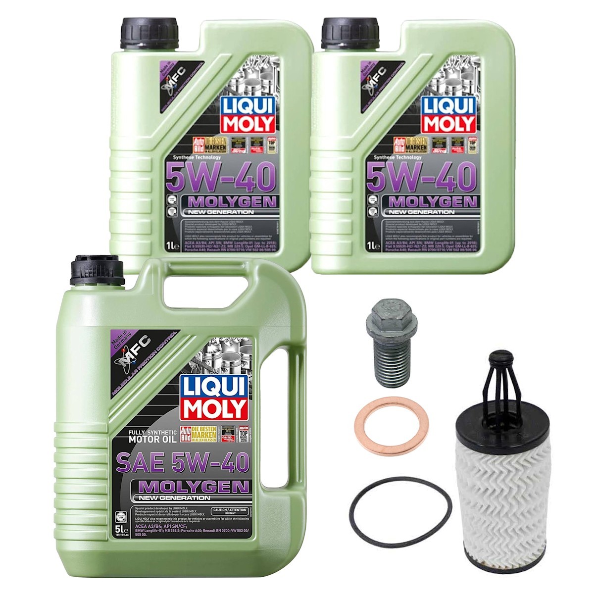 KIT-070224-820 Liqui Moly Motor Oil for MB Mercedes C Class SLK E R SL450 CLS550