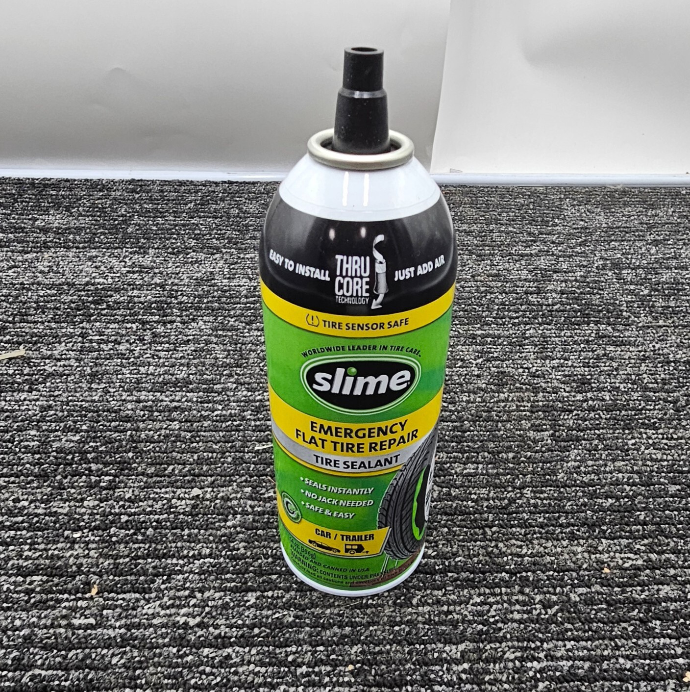 (QTY 2) Slime 60186 Aerosol Emergency Repair Flat Tire Puncture Sealant 14oz