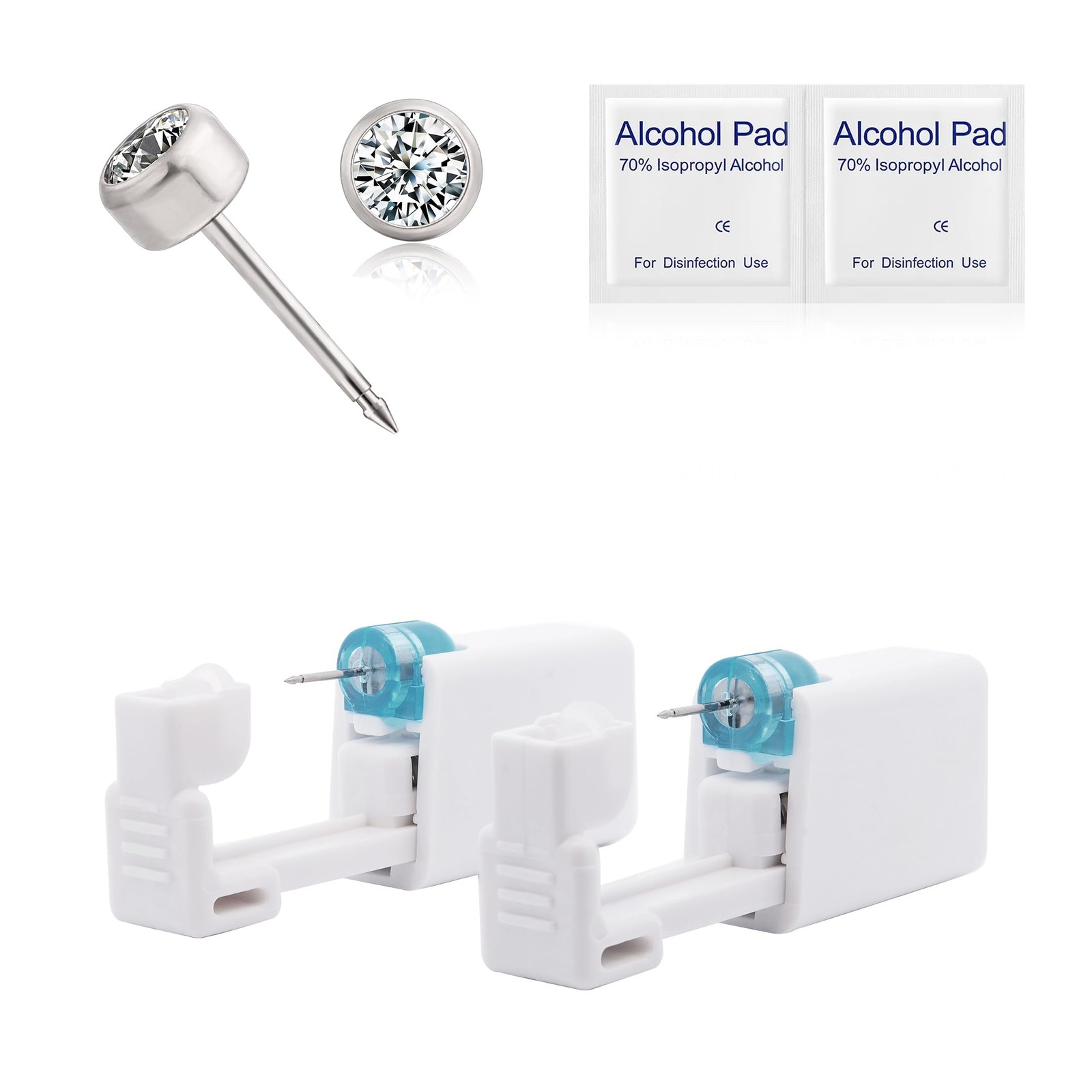 Ear Piercing Kit Titanium G23, Disposable Ear Piercing Kit with F136 Medical