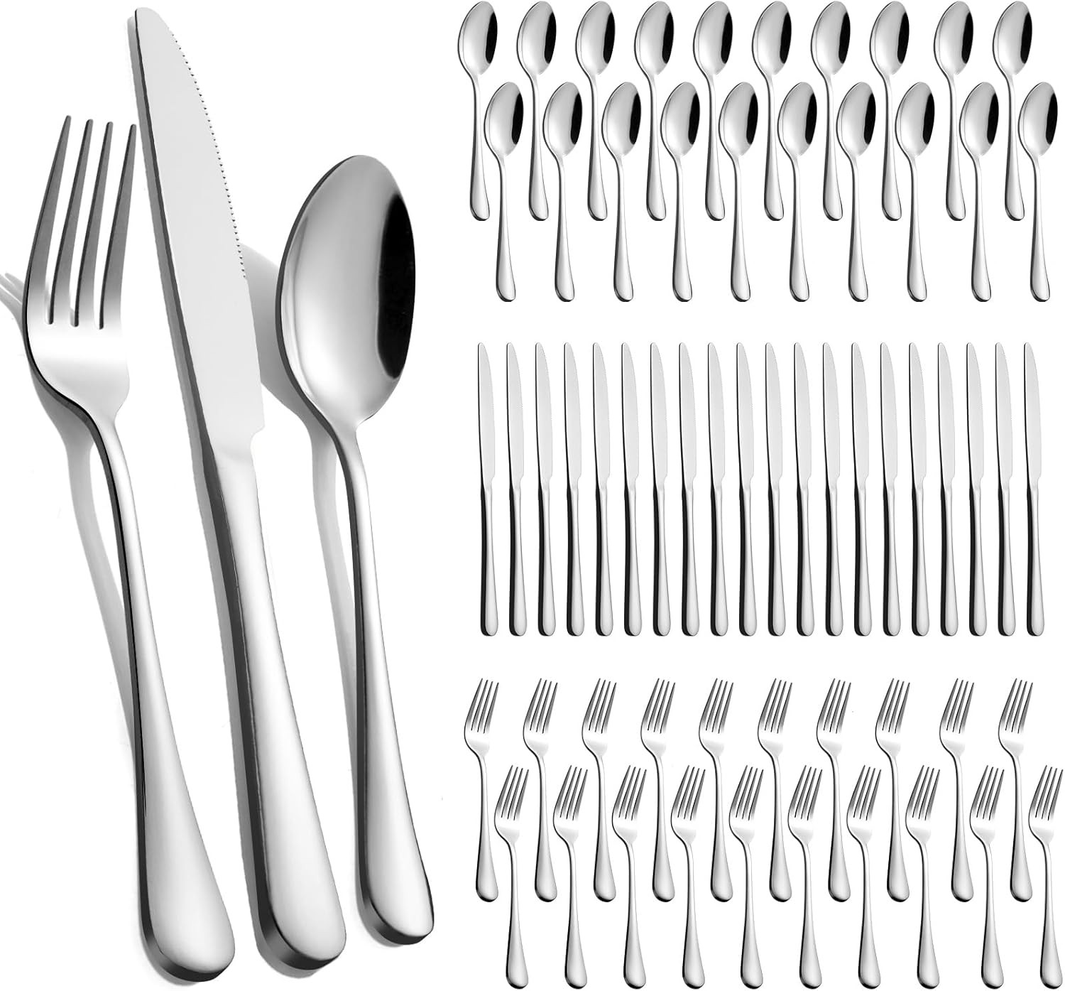 Service for 20, mirror polished, suitable for home, wedding and restaurant