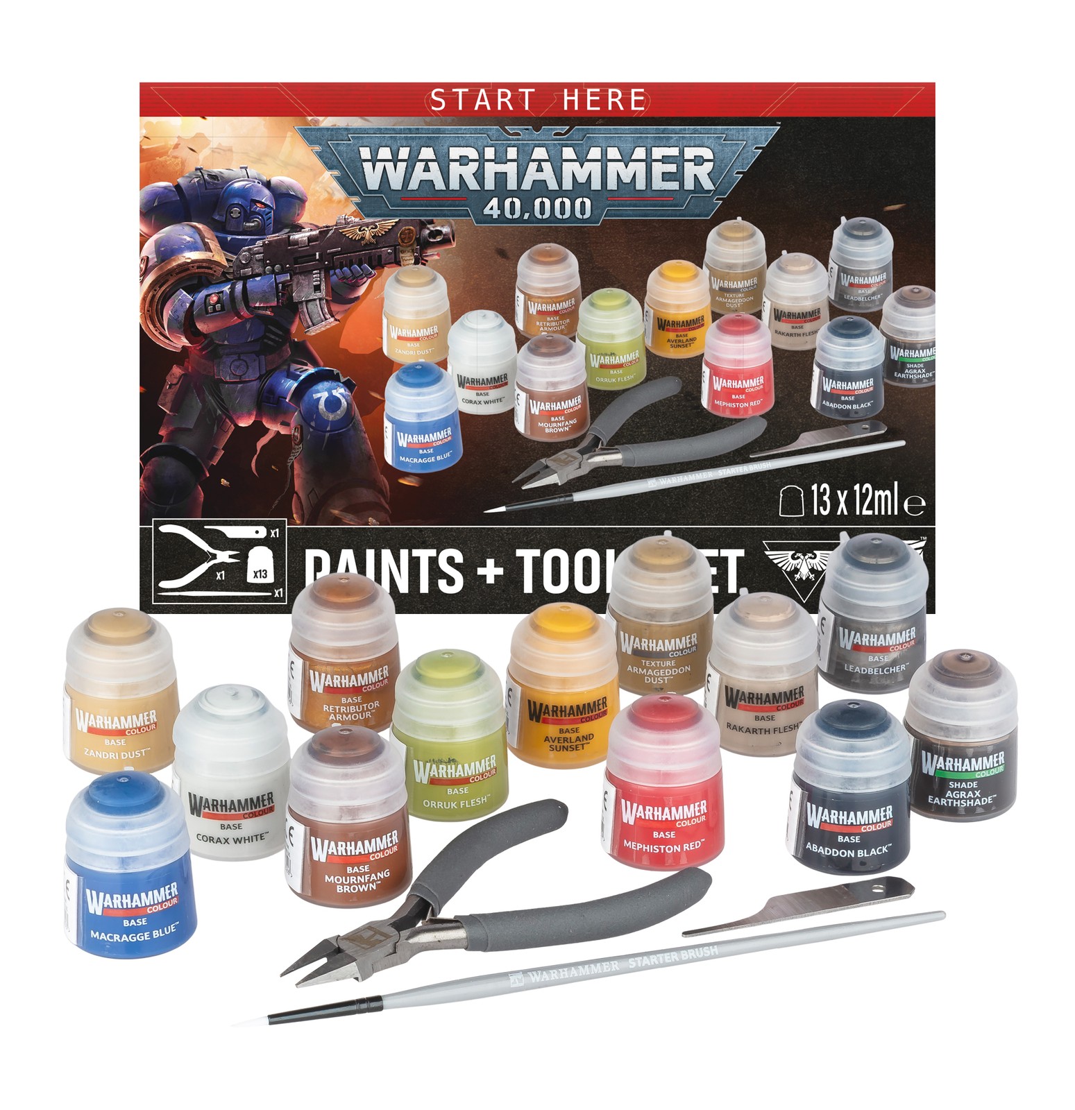 Warhammer 40000: Paints+Tools Set 2026 ver.