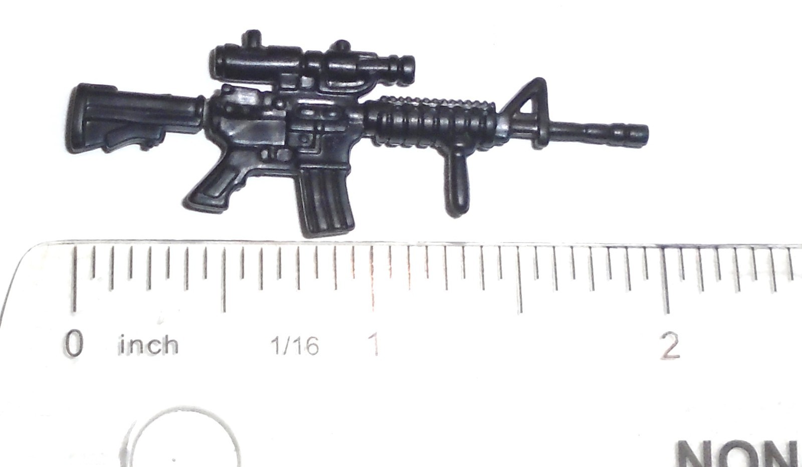 B12  GI Joe Accessory  2003 Night Force Duke V14     Carbine Assault Rifle Gun
