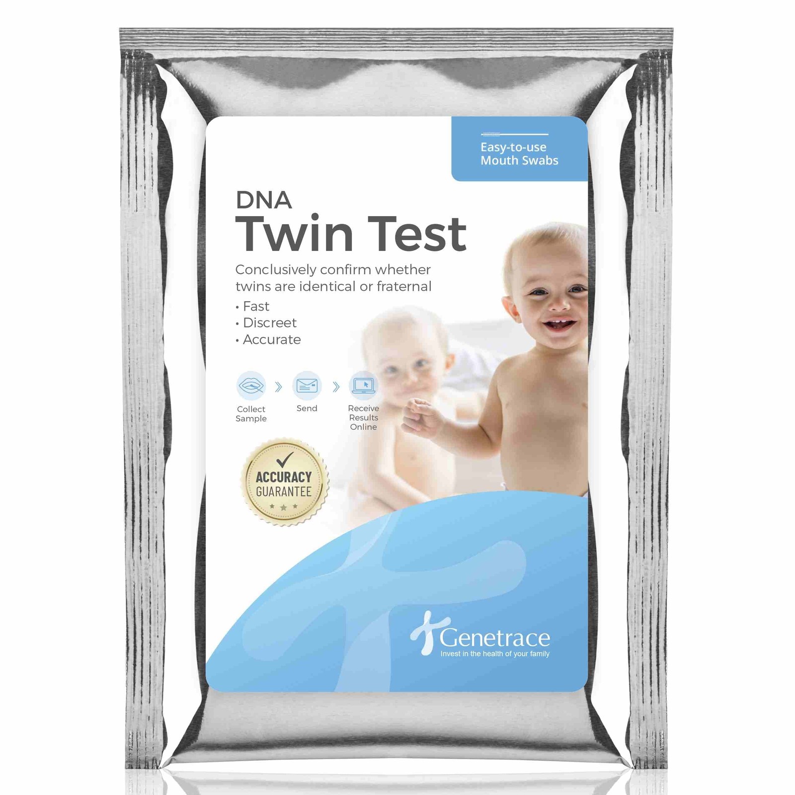 Genetrace DNA Twin Test - Confirm Whether Twins are Fraternal or Identical - ...
