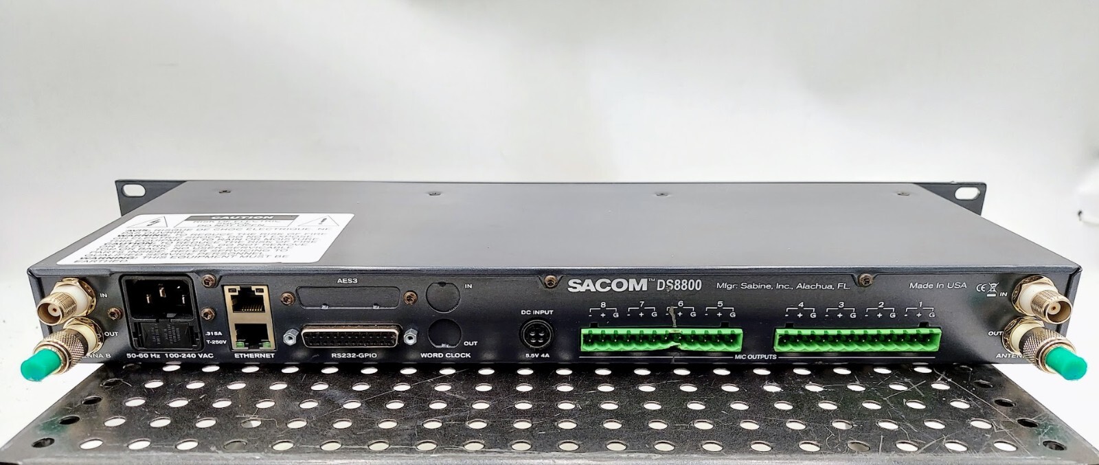 SACOM DS8800 Digital Spectrum Series 8-module Wireless Microphone Receiver