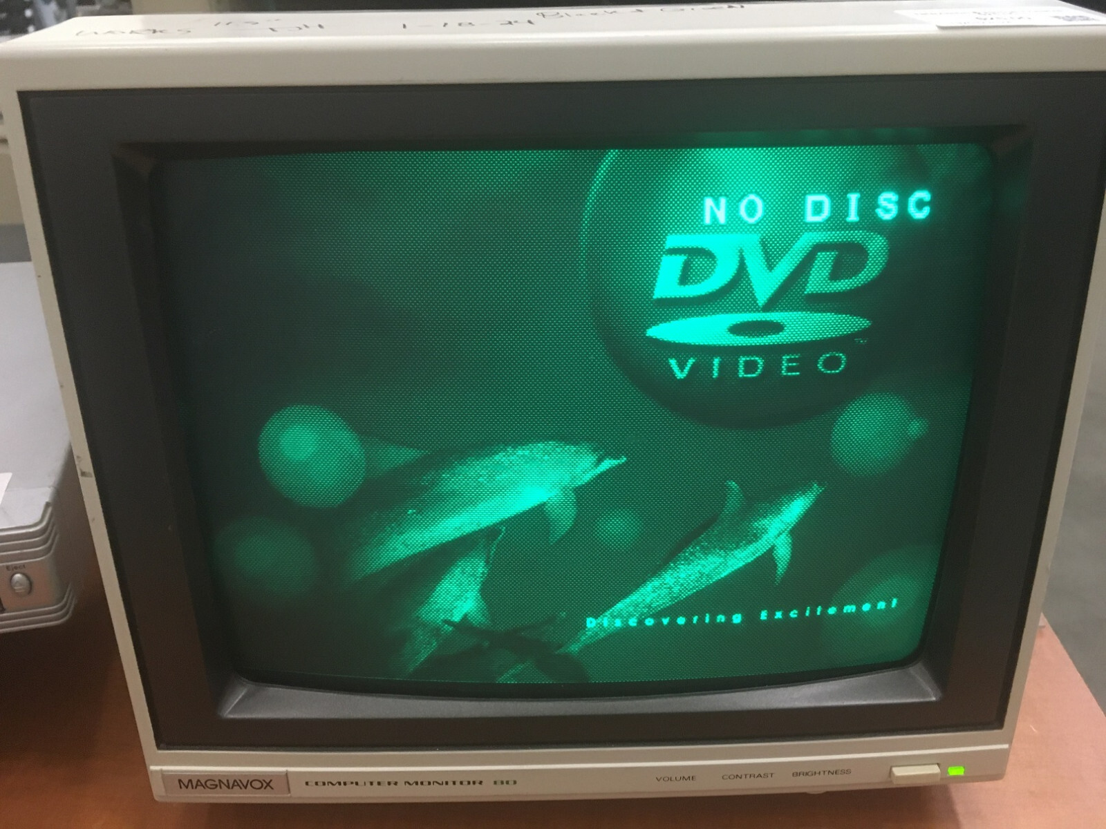 Magnavox BM 7652 074B Computer Monitor 80 RCA GREEN SCREEN & BLACK 1988 crt