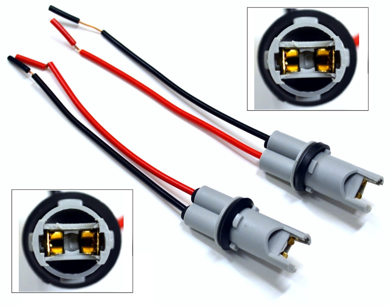 Universal Pigtail Wire Female Socket 168 T10 PGL Front Side Marker Light Plug L