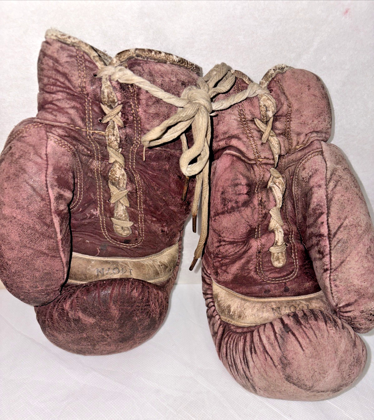 Vintage Youth Boxing Goves marked 1407 N Original Laces, Nostalgic