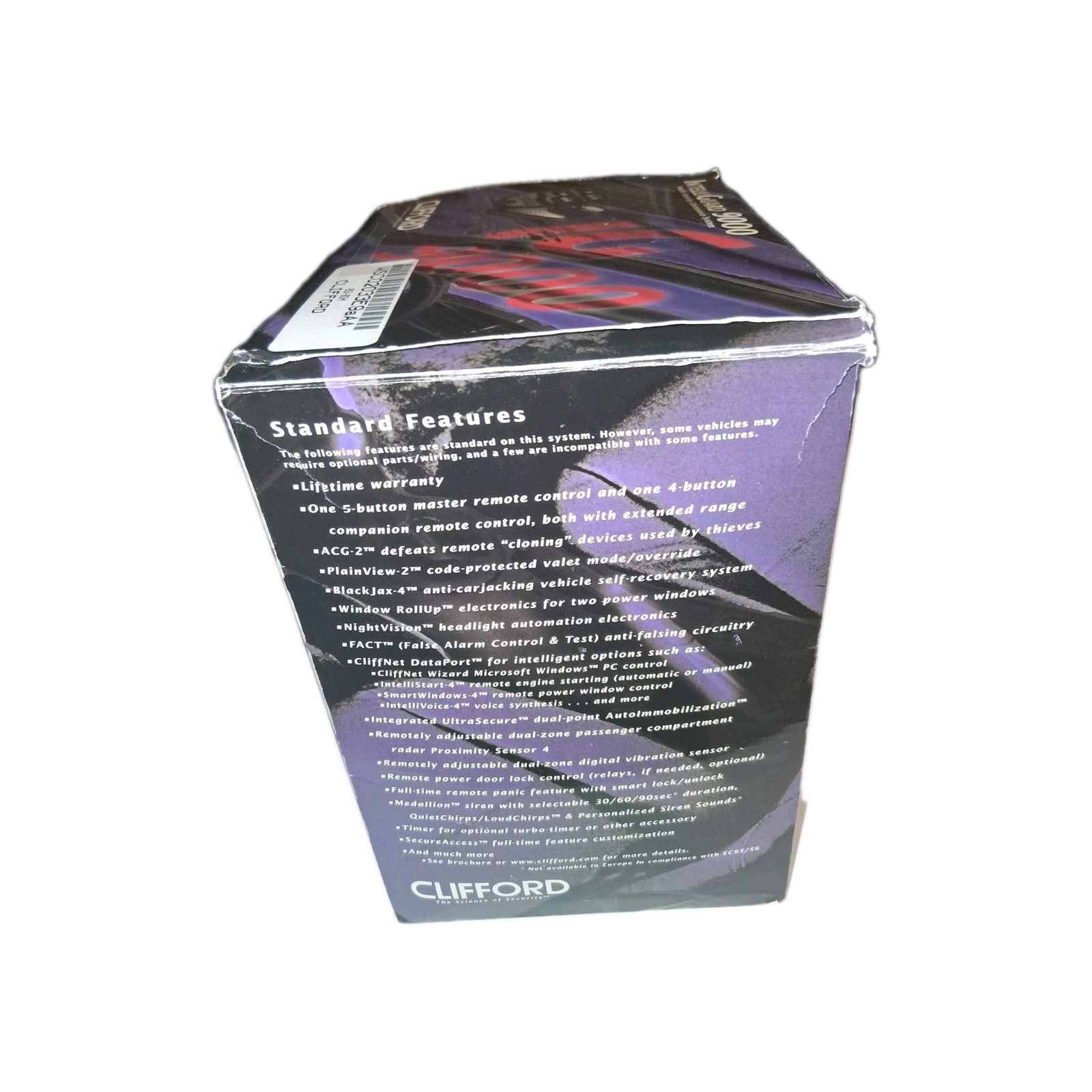 CLIFFORD INTELLIGUARD 9000 G4 SECURITY SYSTEM