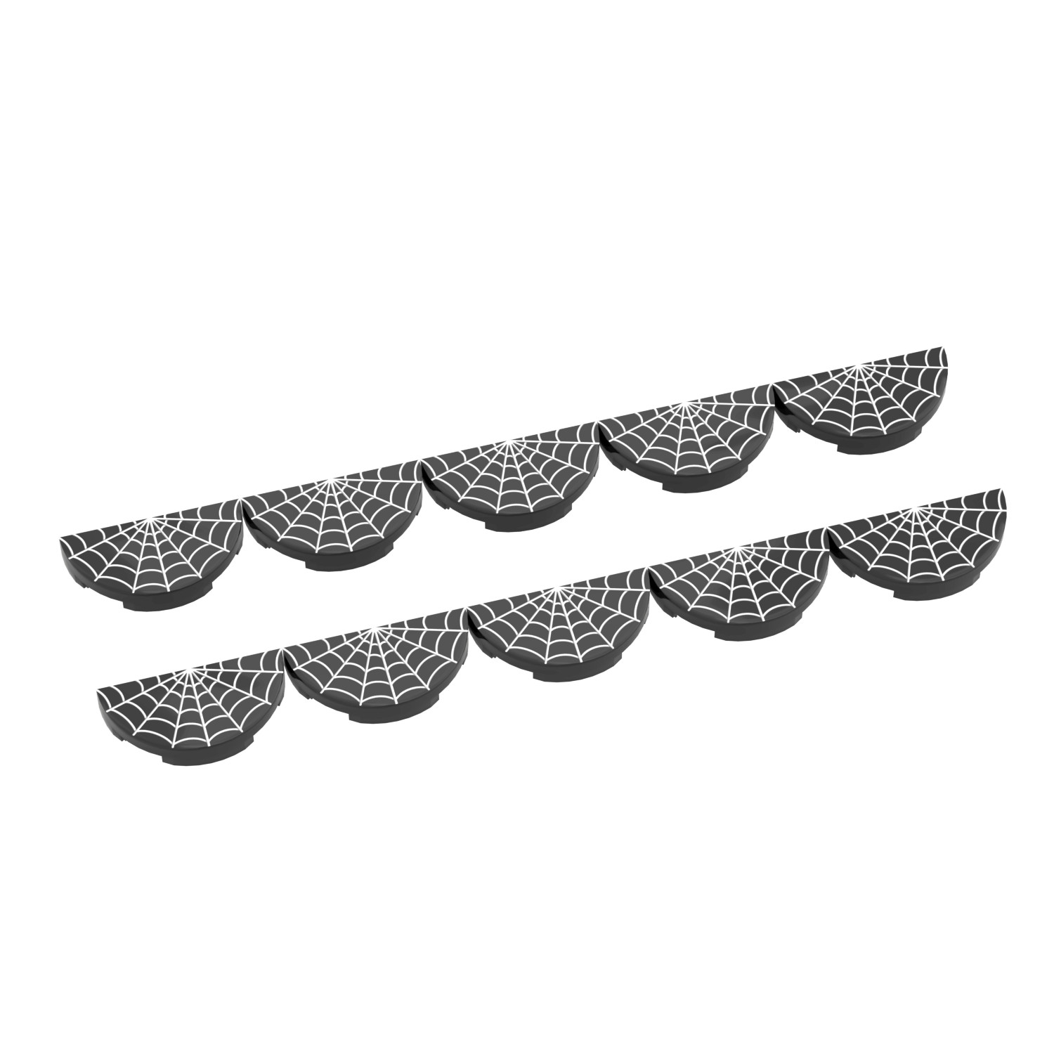 Halloween Spider Web Bunting - 10-PACK - Spooky Decor Custom Printed - Minifig