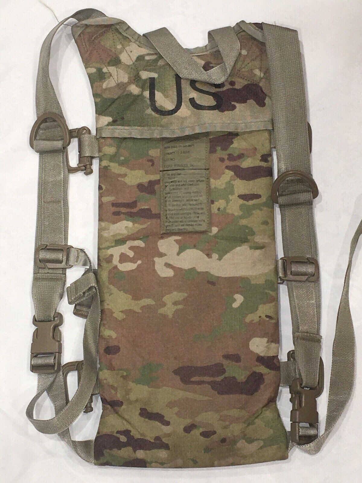 US Army OCP Multicam Molle II Hydration System Carrier Water Backpack No Bladder