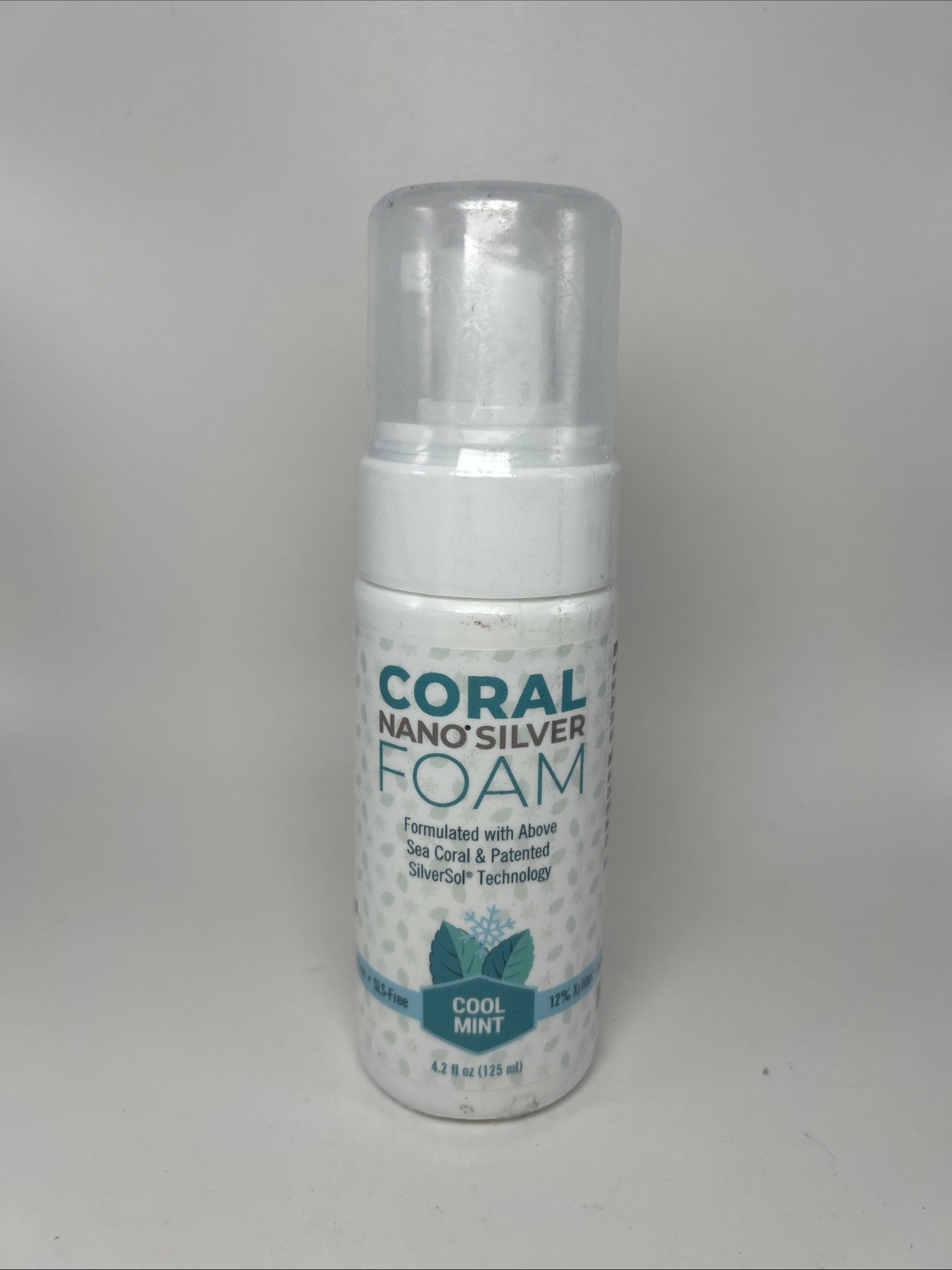 Coral Nano Silver Foaming FOAM Toothpaste Natural Fluoride Free. Exp 6/27