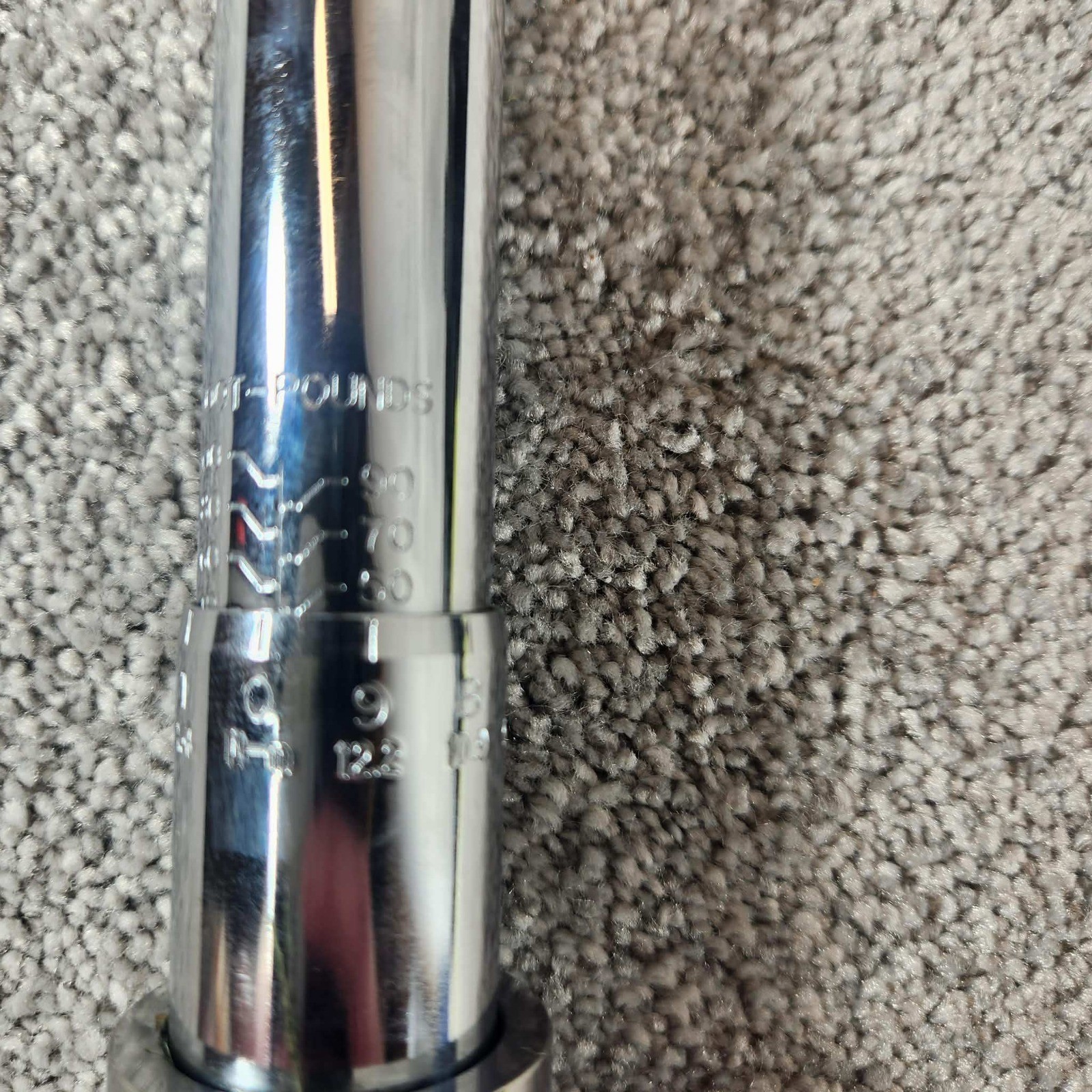 Husky Torque Wrench Silver 1/2 Inch Drive Click Style Tool 18in Case 564394