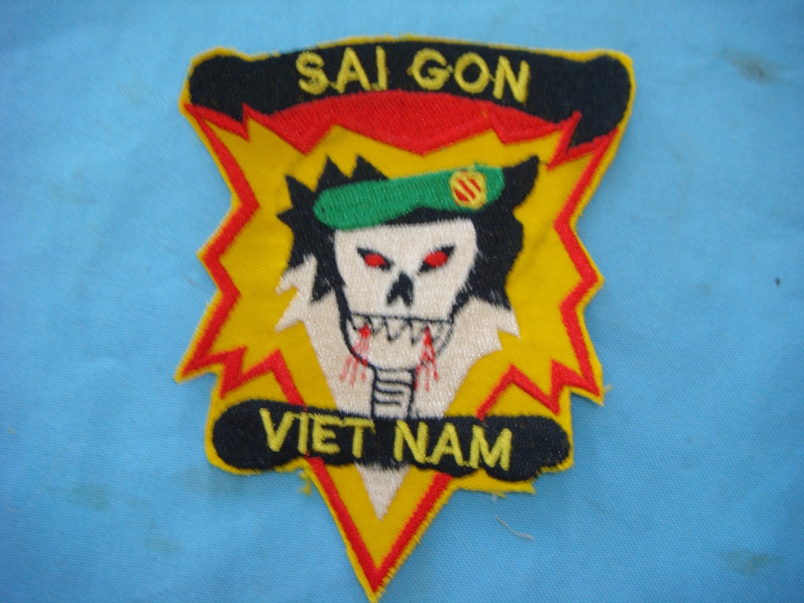 VIETNAM WAR PATCH, US 5th SF Grp MACV-SOG RT SAIGON VIETNAM