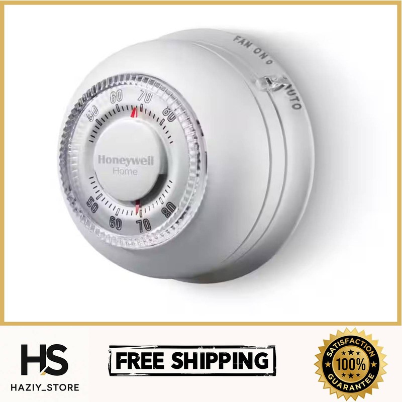 Round Non-Programmable Thermostat 1H/1C Single Stage Heat Cool Control