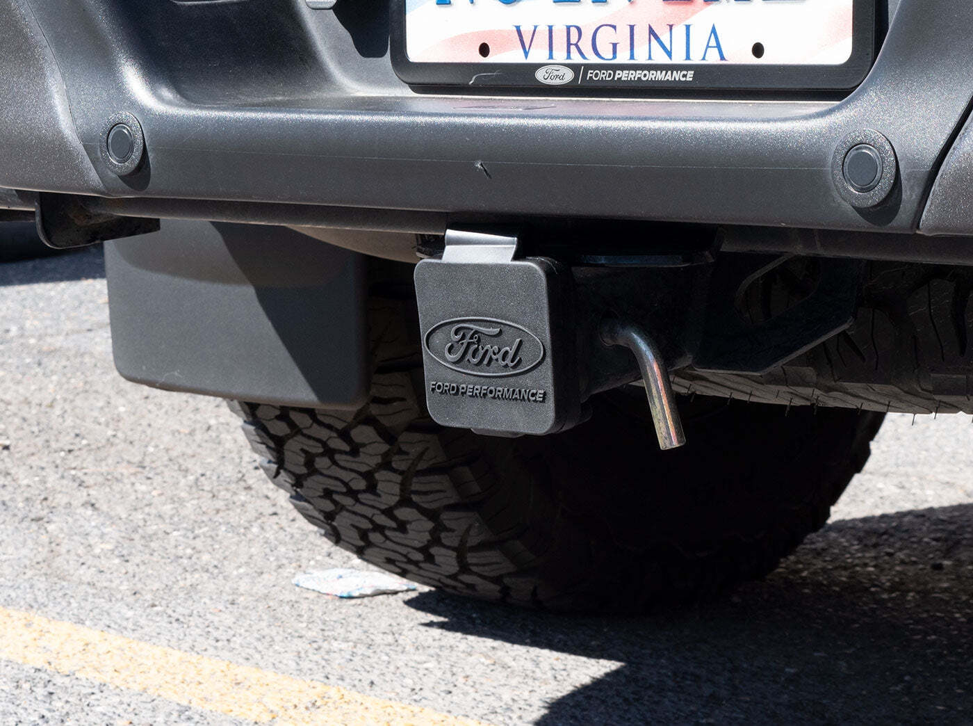 F150 Bronco Raptor Ford Performance Rubber 2" Trailer Hitch Receiver Plug Cover