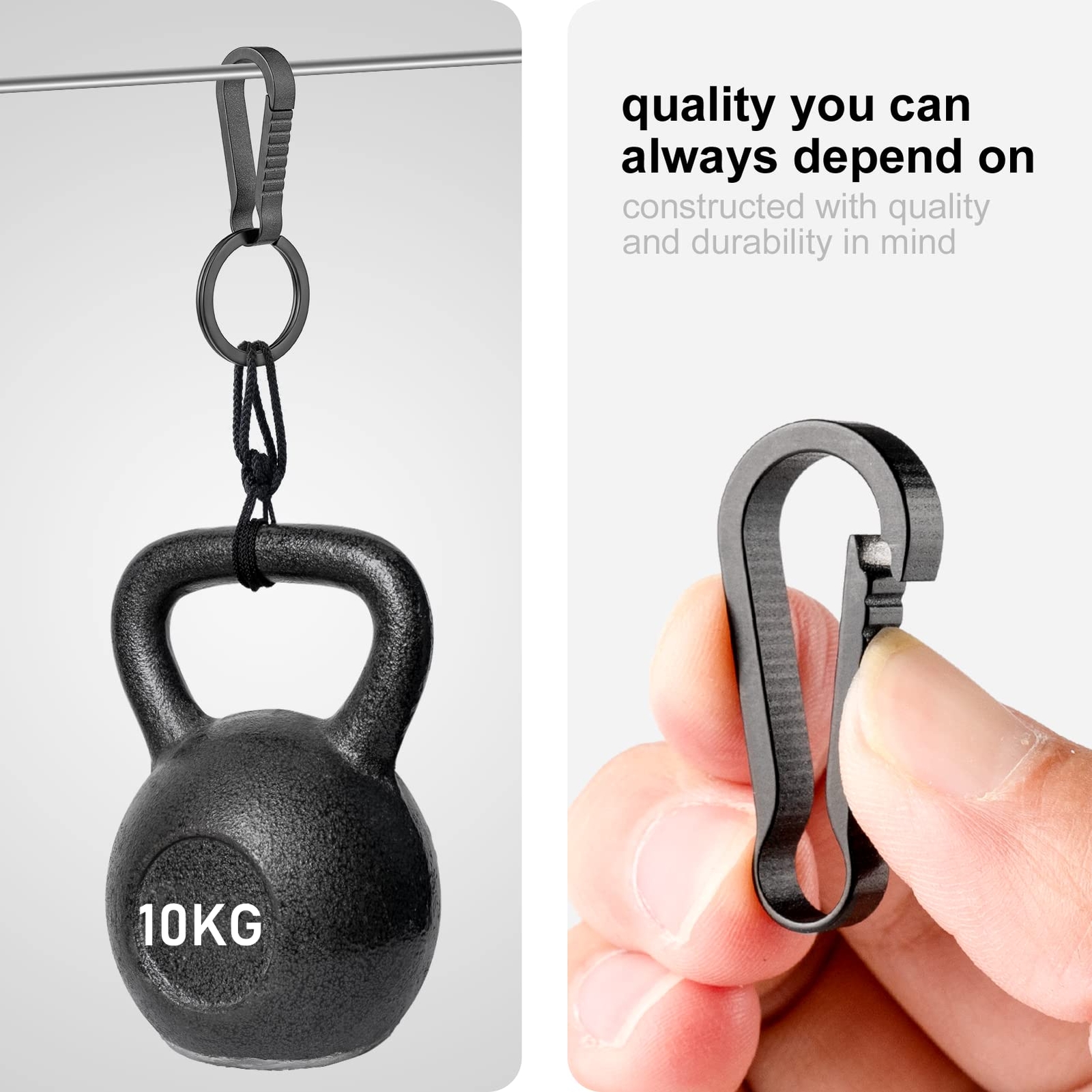 Titanium Key Chain Clip Hook Small Carabiner Keychain Clipedc Quickly Release Ke