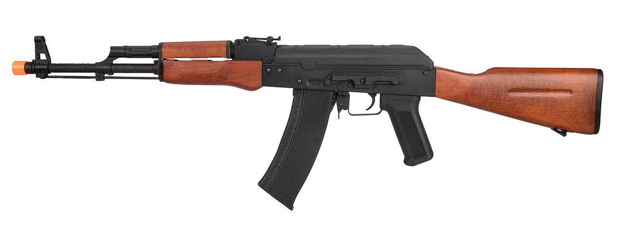 Lancer Tactical AK-Series AK-74N AEG Electric Airsoft Rifle Gun (Real Wood Furni