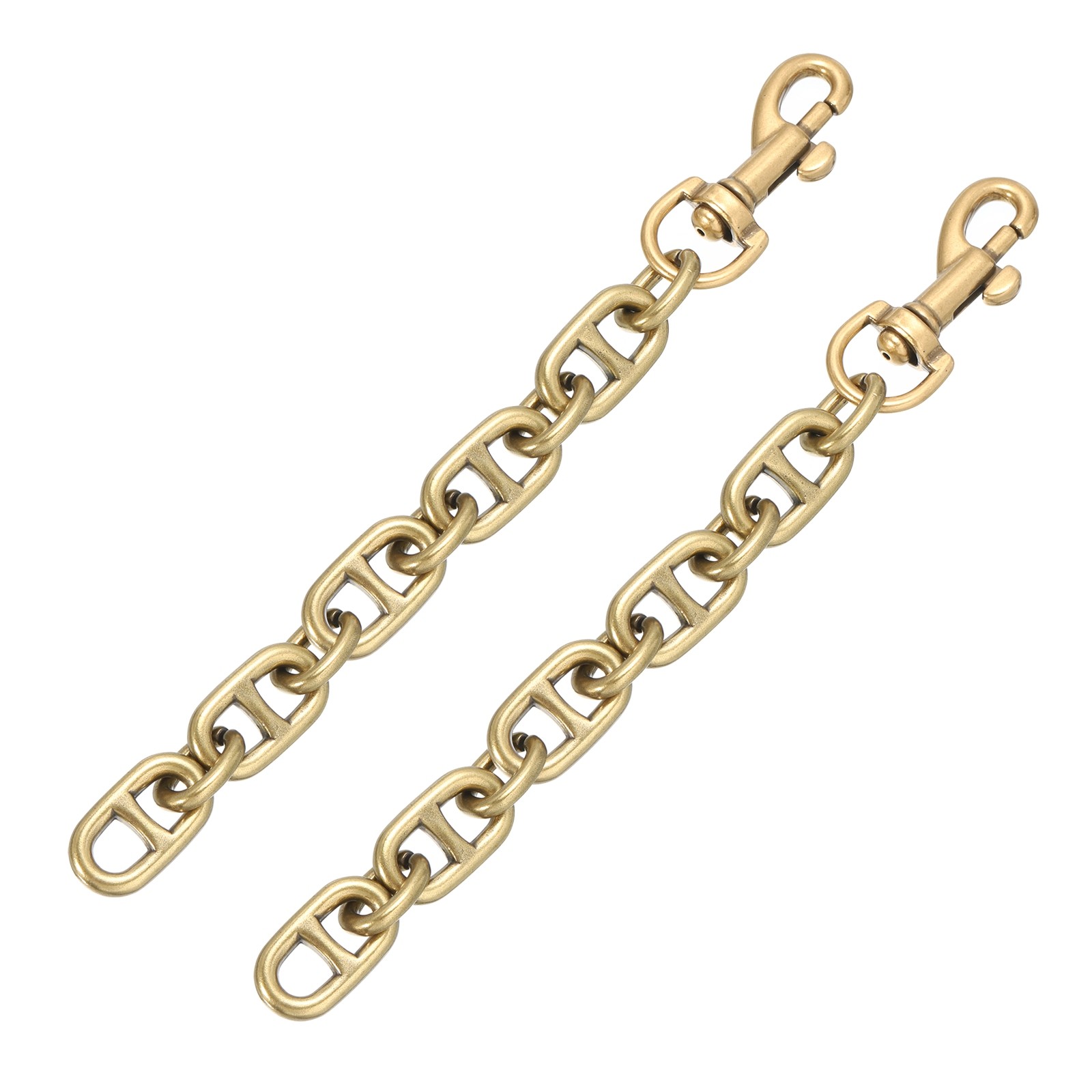 2Pcs 17cm/6.7" Alloy Purse Strap Extender Bag Chain for Handbag Clutch, Bronze