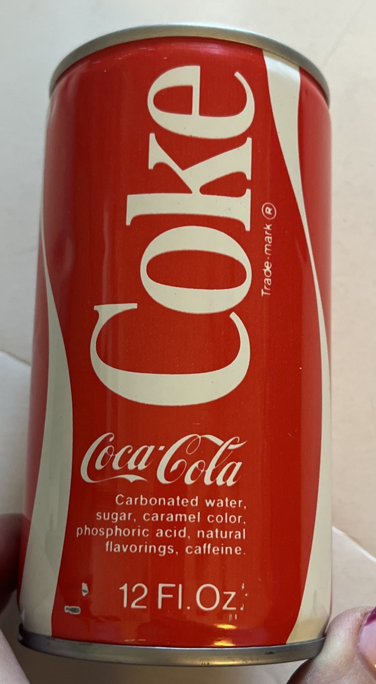 Coca-Cola Empty Pull Tab Steel 12oz Soda Can From Speedway Indiana